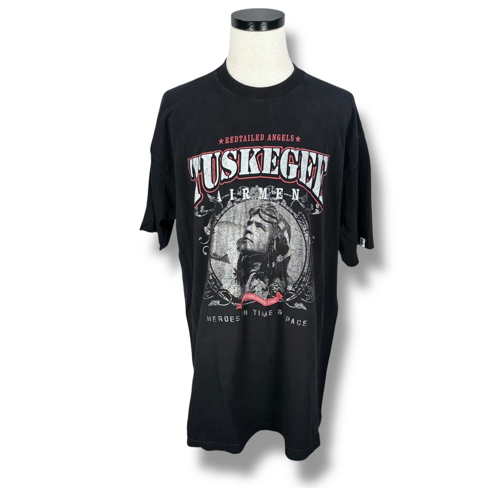 Other VTG Big Boy Tuskegee Airmen Angels T-Shirt Mens 3X Black USA Size US XXL / EU 58 / 5 - 1 Thumbnail