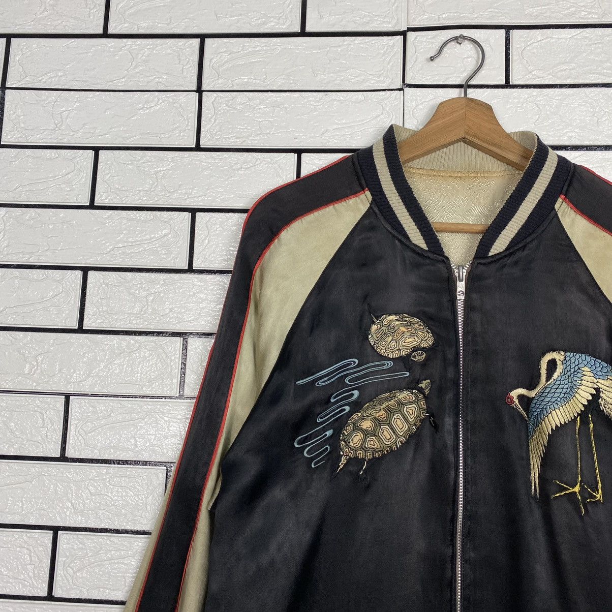 Japanese Brand 🔥Vintage Reversible Souvenir Sukajan Jacket Embroidery Toyo Size US L / EU 52-54 / 3 - 9 Thumbnail
