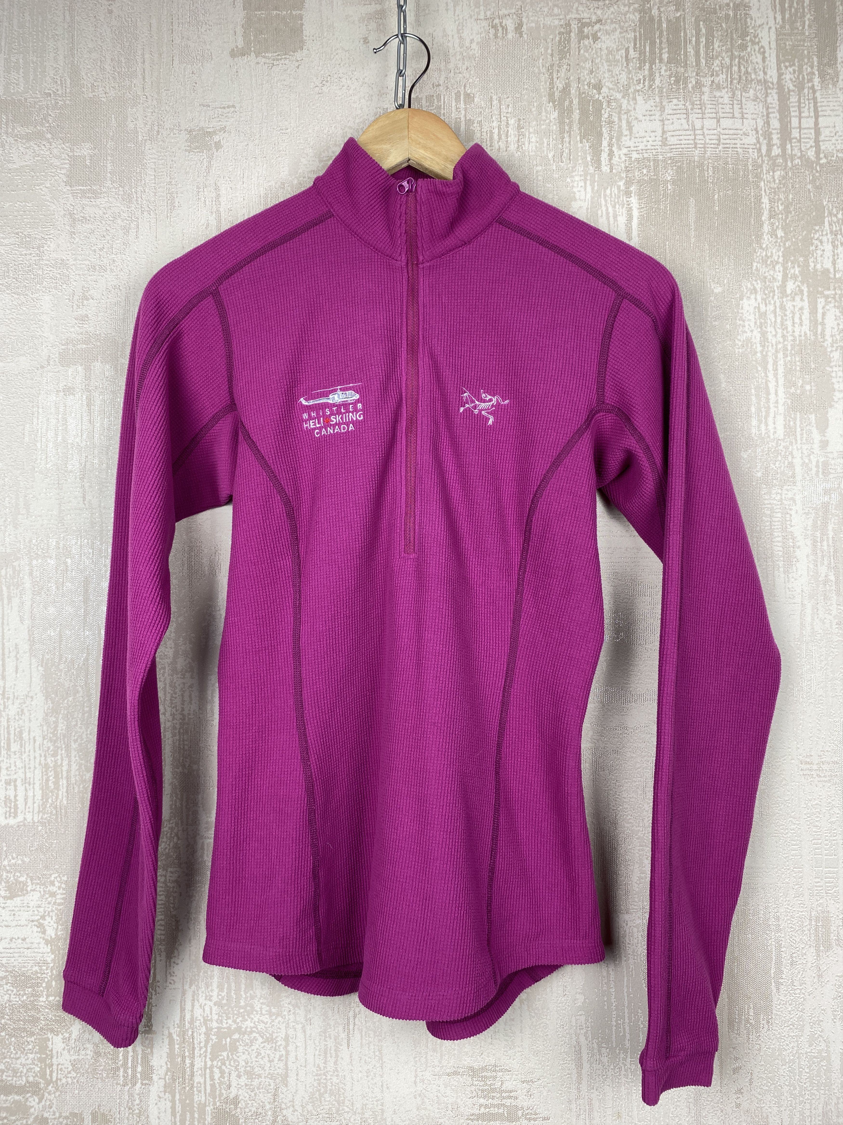Arc'teryx Arcteryx Polartec Pink Activewear Fleece 1/4 Zip Top Size S / US 4 / IT 40 - 2 Thumbnail