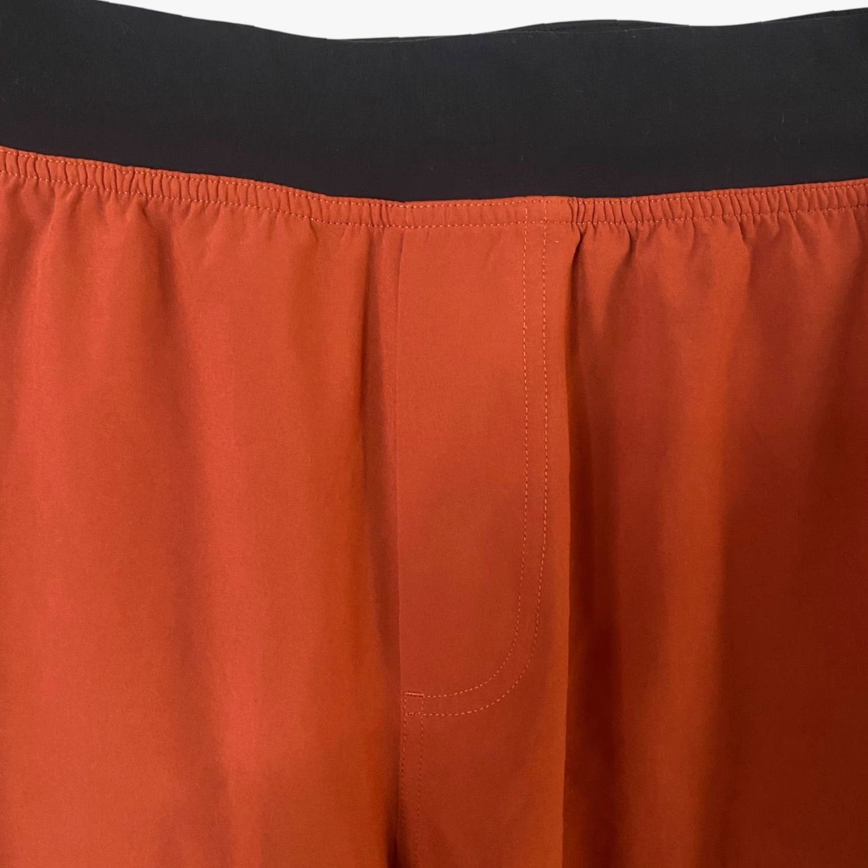 Lululemon Lululemon Athletic Shorts Orange Men's Large Drawstring Pockets Stretch Casual Activewear Size US 33 - 5 Thumbnail