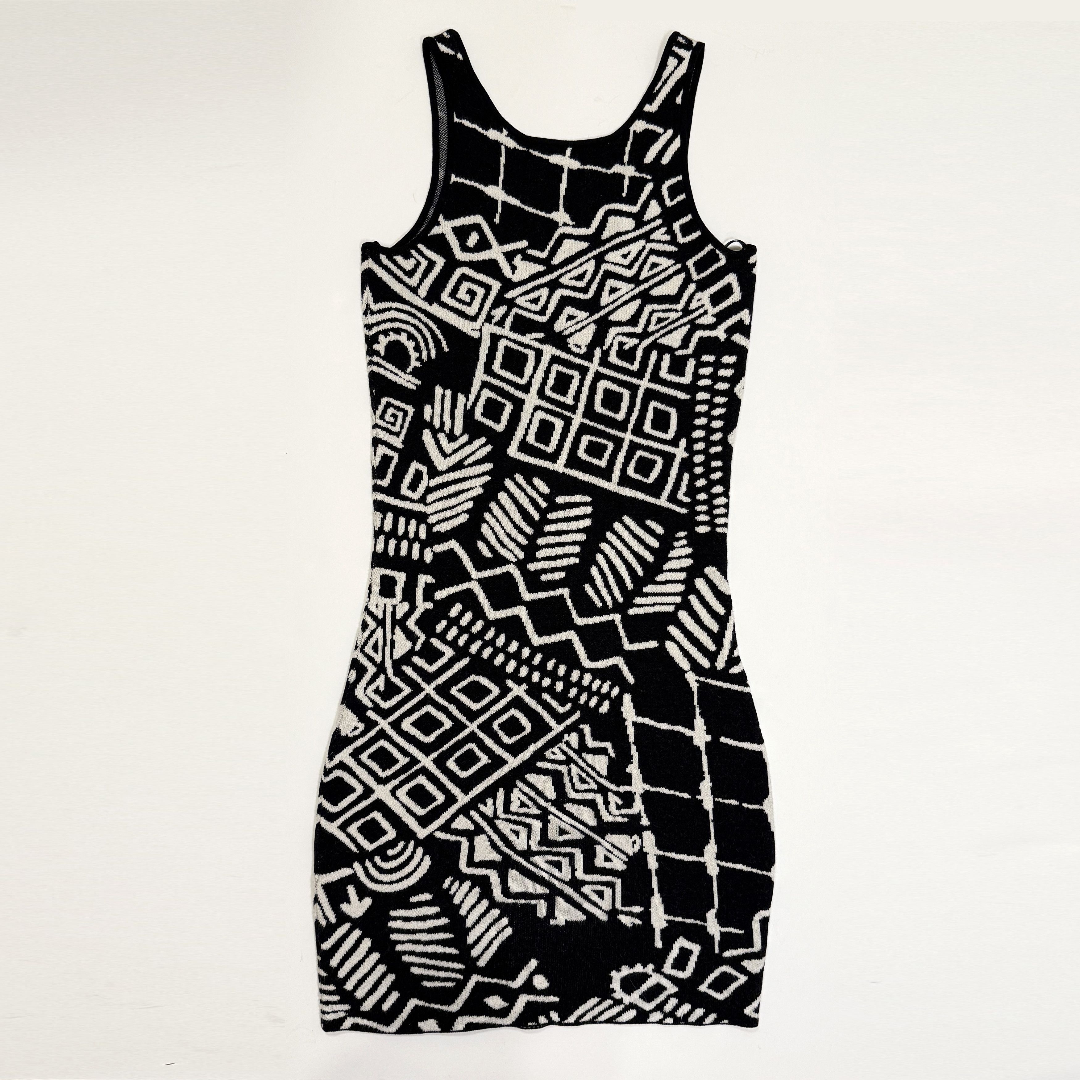Ronny Kobo Torn by Ronny Kobo Archive Graphic Knit Bodycon Dress Size S / US 4 / IT 40 - 3 Thumbnail