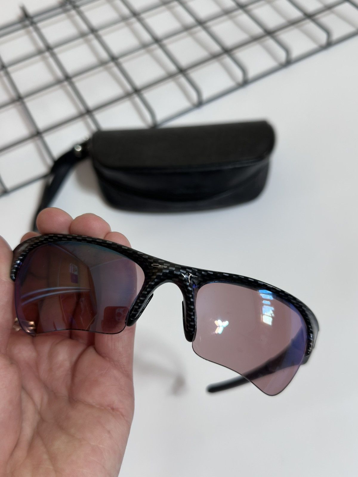 Oakley ULTRA RARE Oakley Half Jacket 1.0 GENUINE CARBON FIBER USA Size ONE SIZE - 5 Thumbnail