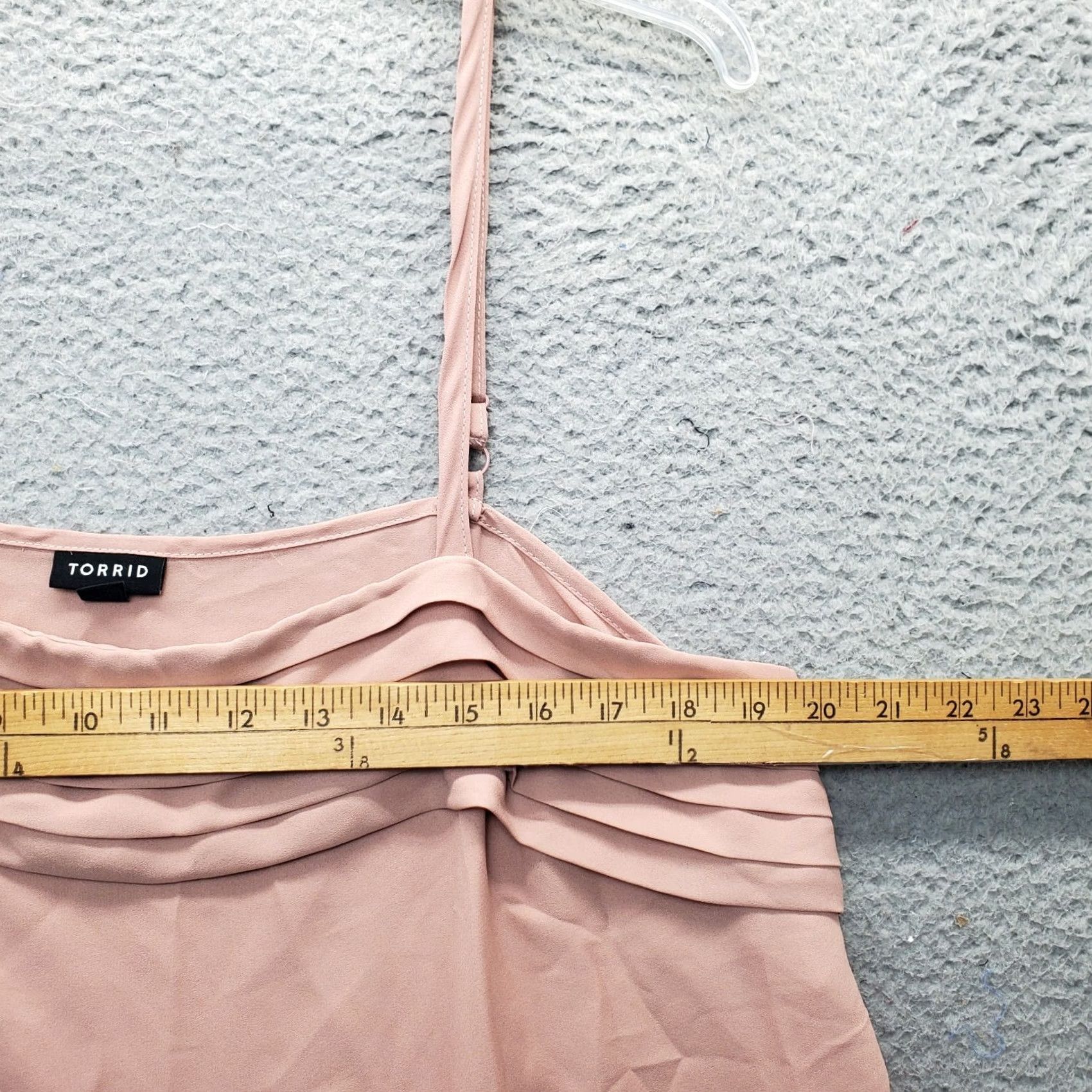 Torrid Torrid Womens Cami Top Pink Georgette Pleated 0 Tank Spaghetti Strap Sleeveless Chest 20 Length 30 Size XS / US 0-2 / IT 36-38 - 4 Thumbnail