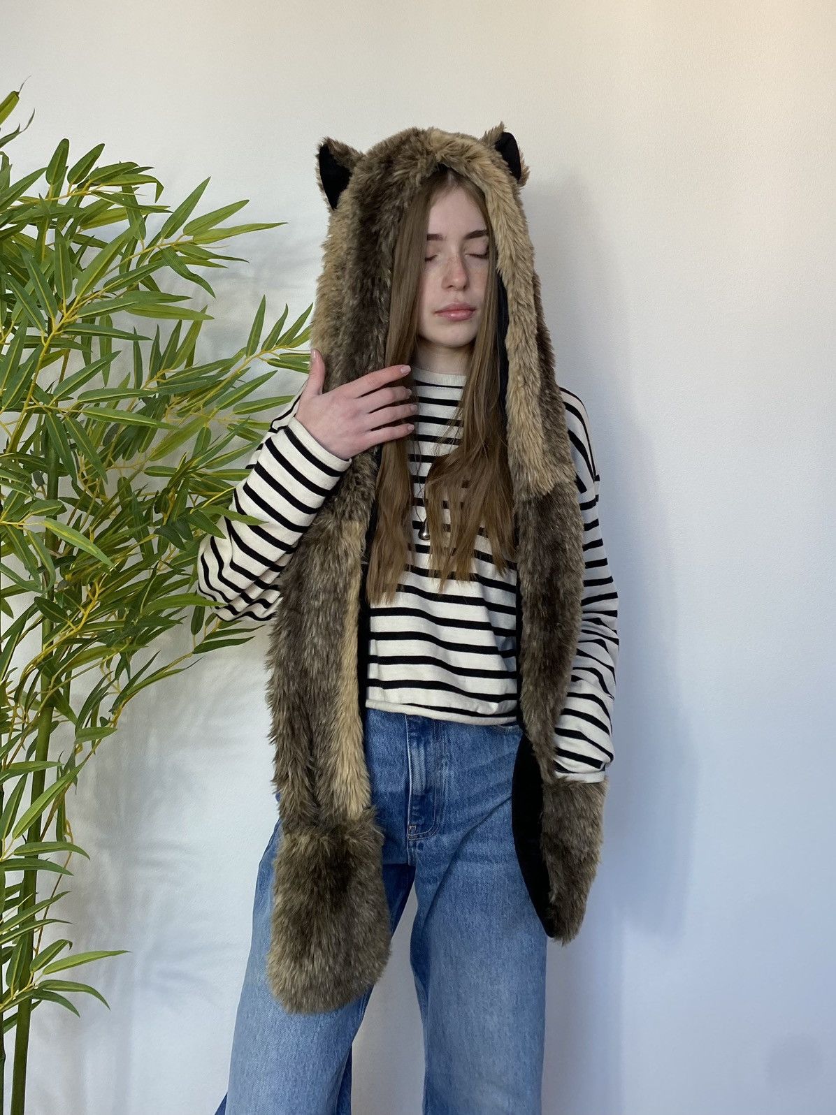 Vintage VINTAGE BEAR FLUFFY FUR MOHAIR TEDDY USHANKA AVIATOR HAT Size ONE SIZE - 4 Thumbnail