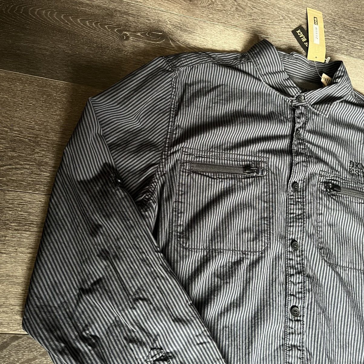 DKNY × Vintage New Vintage Y2K DKNY Jeans Stripe Navy Black Button Up Shirt Size US L / EU 52-54 / 3 - 2 Thumbnail