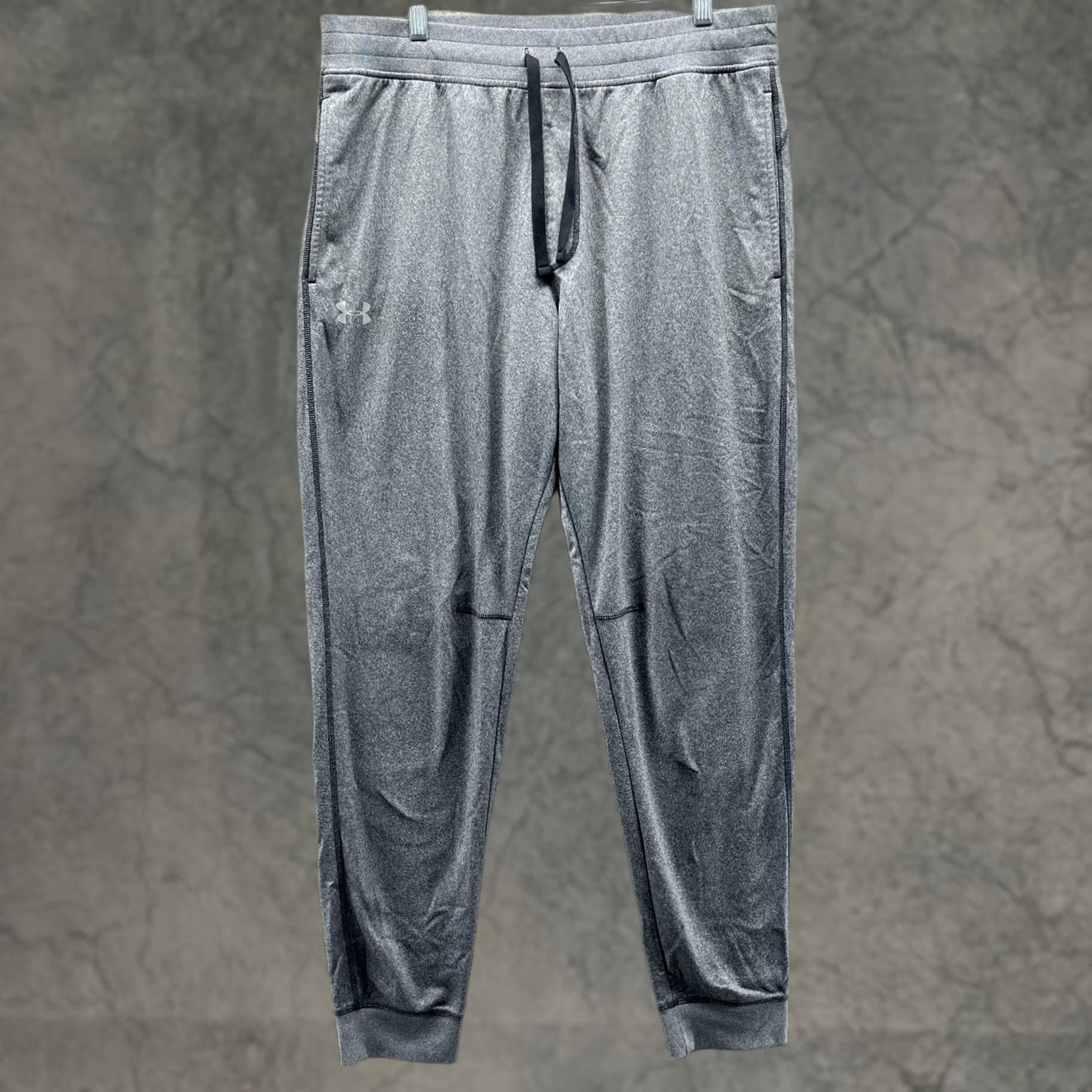 Under Armour Under Armour Jogger Pants Mens XL Gray Knit Elastic Waist Pockets Athletic Size US 36 / EU 52 - 1 Thumbnail