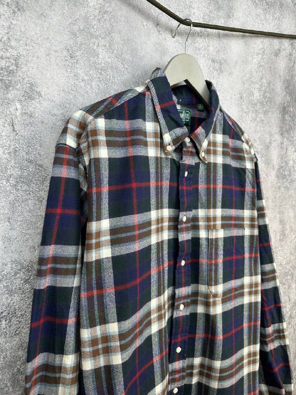 Gitman Bros. Vintage Gitman Bros Vintage Flannel Check Shirt Made in USA LS Size US XL / EU 56 / 4 - 3 Thumbnail