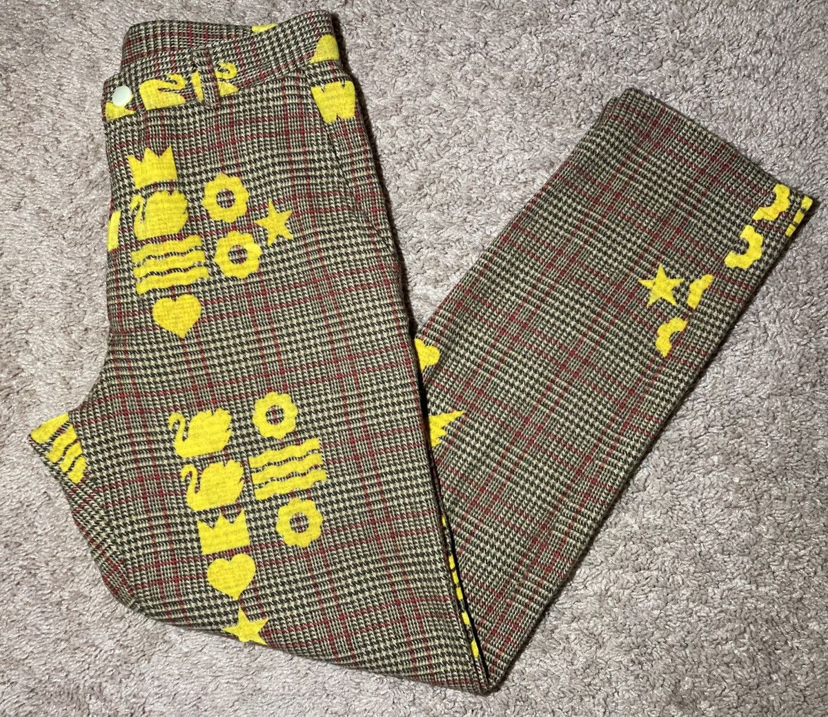 W&LT × Walter Van Beirendonck AW96 W&LT Penis Plaid Pants Wonderland Check 90s 1996 Walter Size US 30 / EU 46 - 1 Thumbnail