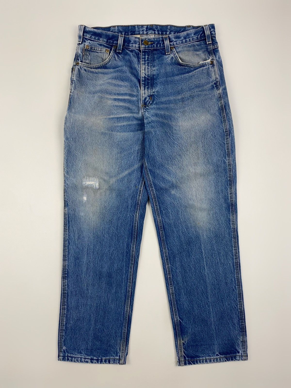Carhartt 2000’s Distressed Carhartt B234PRW Relaxed Carpenter Denim Size US 36 / EU 52 - 4 Thumbnail