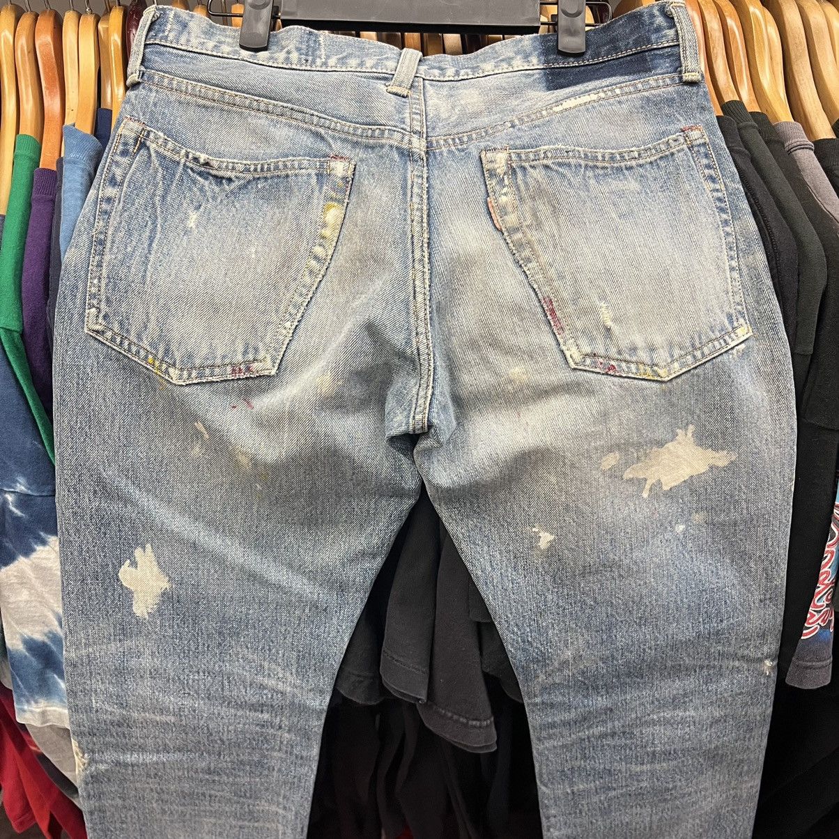 Kapital Kapital Painter Pants Japanese Denim Blue Made In Japan Size US 31 - 7 Thumbnail