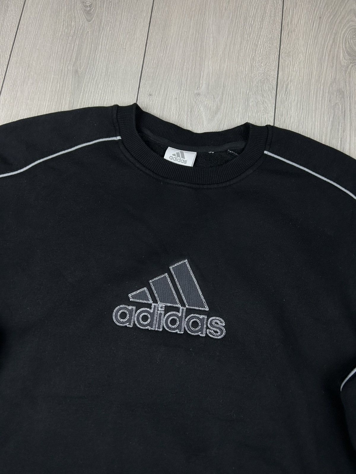 Adidas × Vintage Adidas Vintage Sweatshirt Black Size XL Size US XL / EU 56 / 4 - 2 Thumbnail