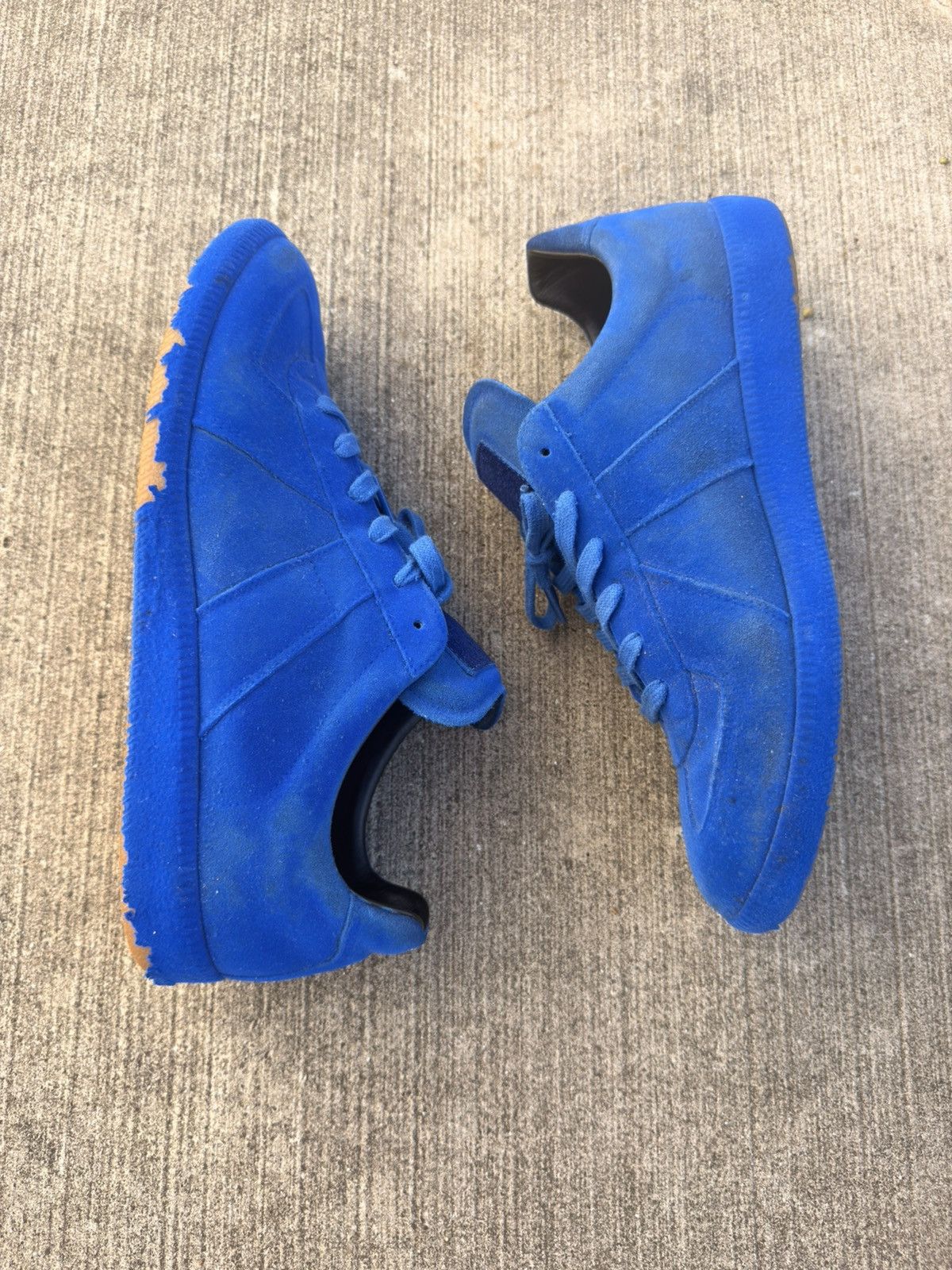 Maison Margiela GAT Low Blue Velvet Size US 10 / EU 43 - 5 Thumbnail