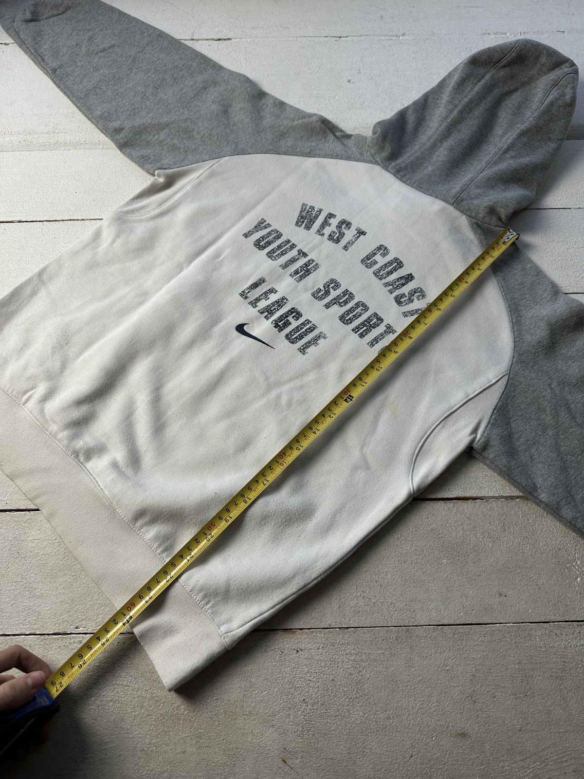 Nike 🚨Nike Y2K White BOXY Hoodie RARE Vintage Skategang Drill Size US S / EU 44-46 / 1 - 16 Thumbnail