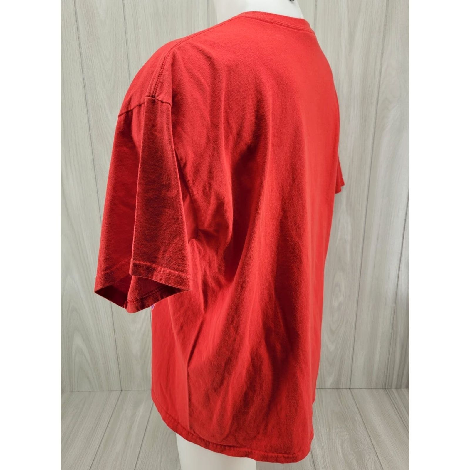 Gildan O'Reilly Shirt Mens XL 2012 World of Wheels Custom Car TN AL Auto Show Red Shirt Mens XL Red Cars Size US XL / EU 56 / 4 - 7 Thumbnail