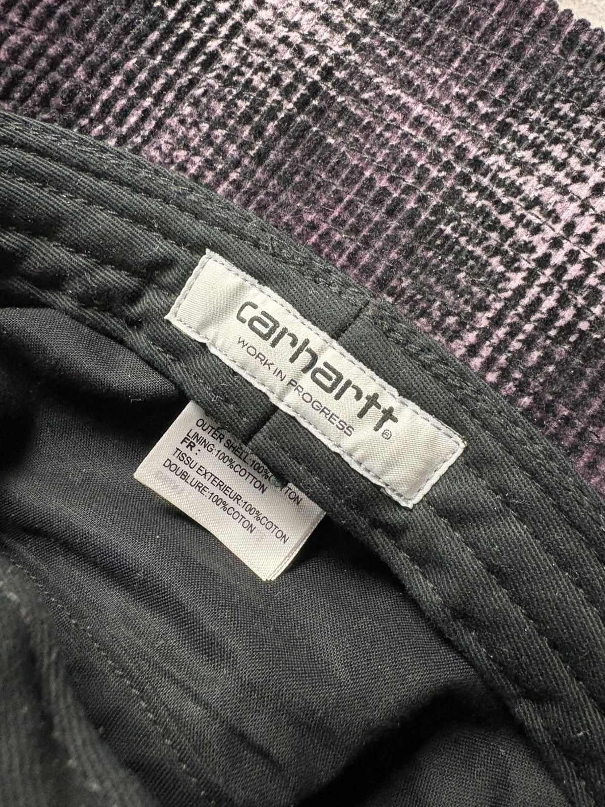 Carhartt CARHARTT Hype Big Logo PanamaHat Streetwear Velour Checkered Size ONE SIZE - 6 Thumbnail