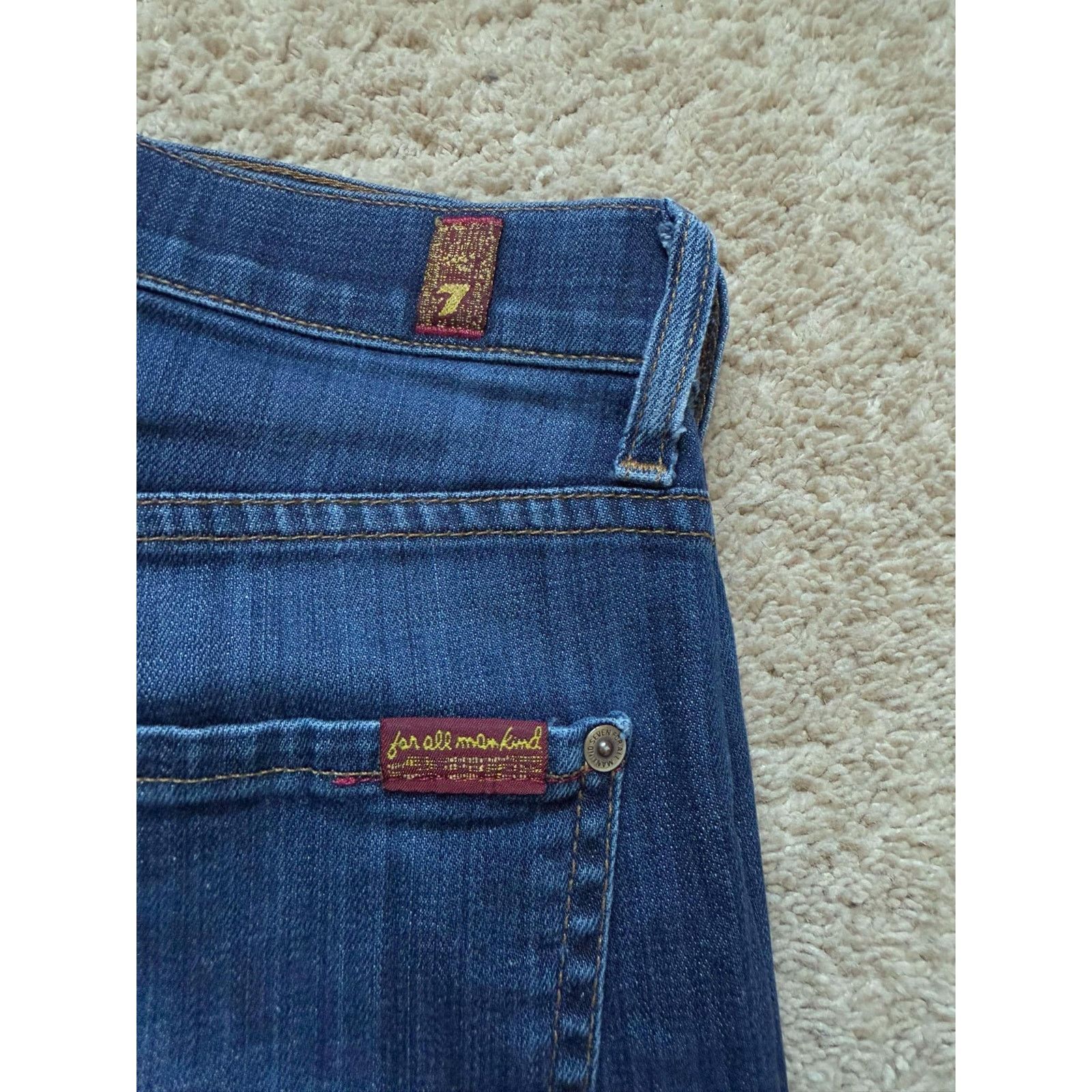 7 For All Mankind 7 for All Mankind Carsen Straight Performance Jeans Blue Size US 34 / EU 50 - 10 Thumbnail