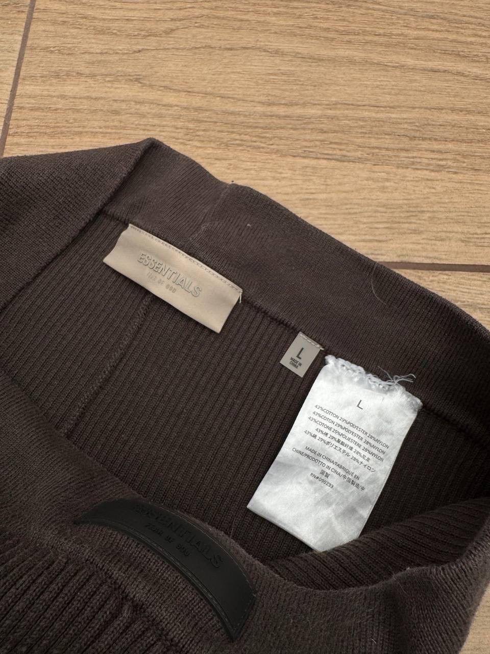 Fear of God Essentials Fear of God Brown Rib Leggings Rib knit FW25 Size 34" / US 12 / IT 48 - 9 Thumbnail