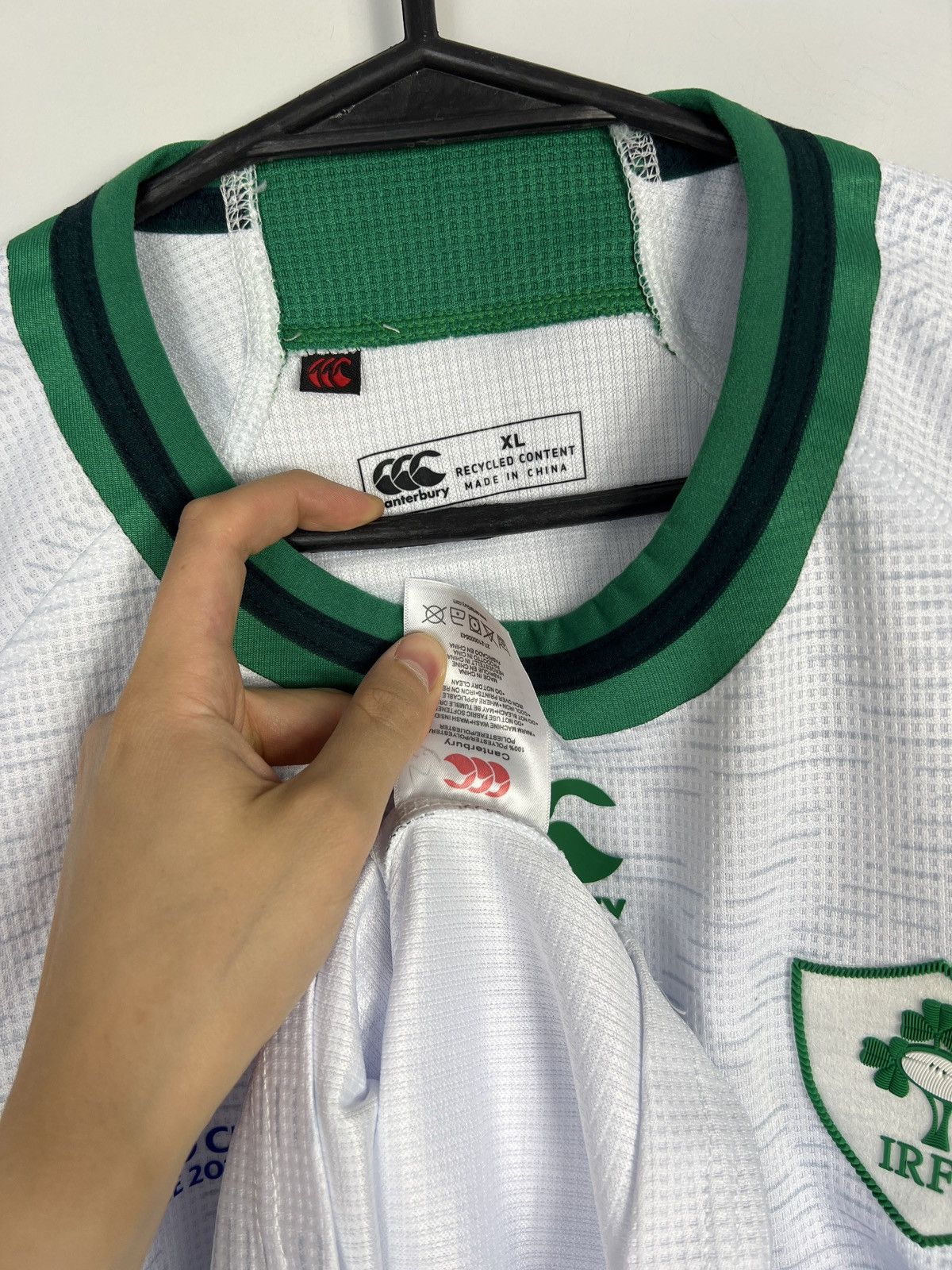 Canterbury of New Zealand Jersey Canterbury Ireland Rugby World Cup 2023 France Size US XL / EU 56 / 4 - 2 Thumbnail