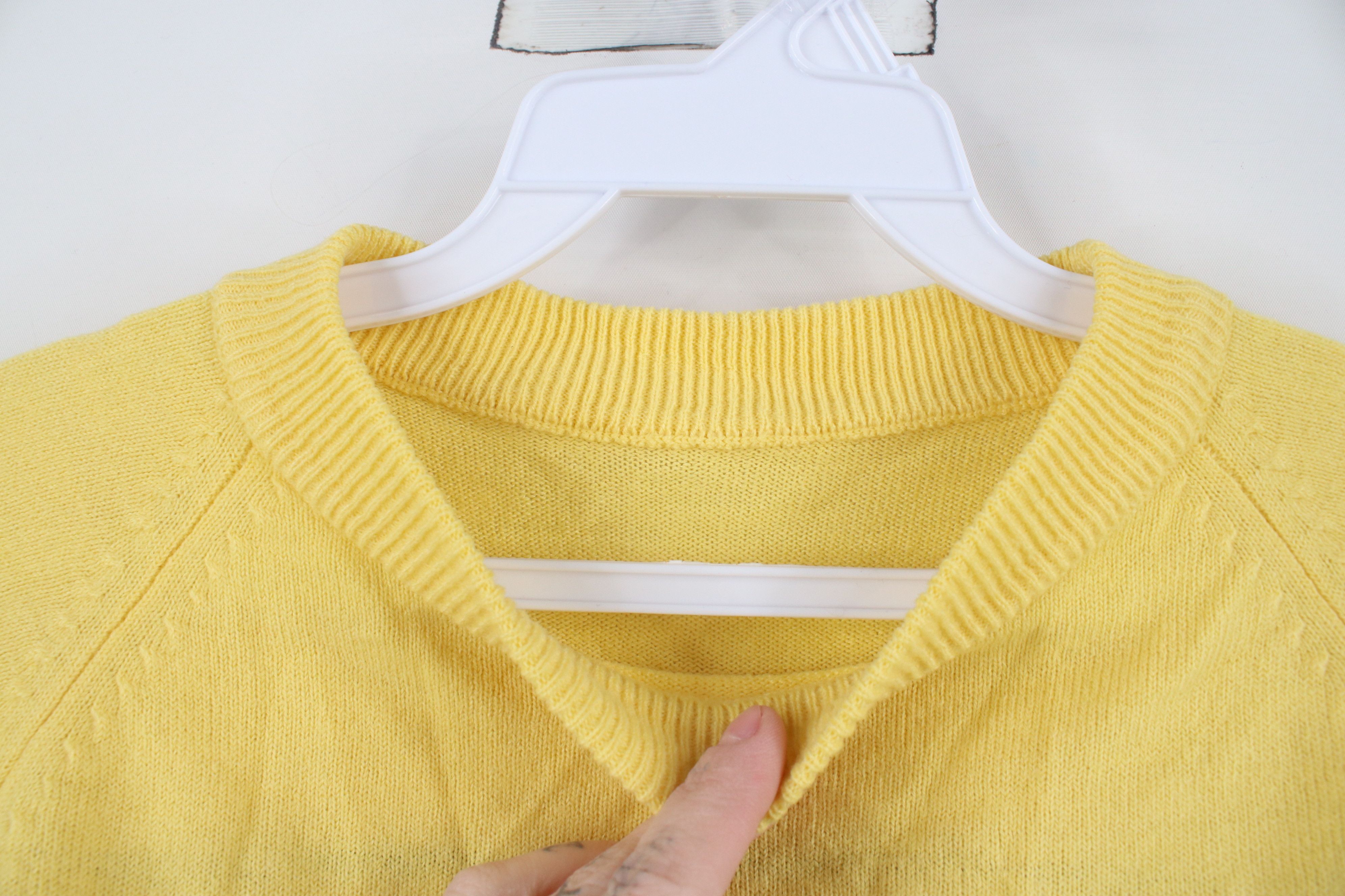 Vintage Vintage 60s 70s Streetwear Block Short Sleeve Knit Sweater Size M / US 6-8 / IT 42-44 - 7 Thumbnail