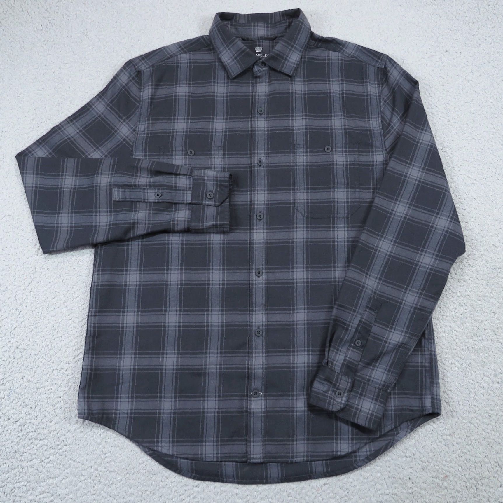 Vintage Mack Weldon Shirt Mens Large Grey Plaid Wool Polyester Flannel Blend Soft Pocket Button-Up Shirt Mens Large Grey Plaid Wool Polyester Flannel Pocket Size US L / EU 52-54 / 3 - 2 Thumbnail