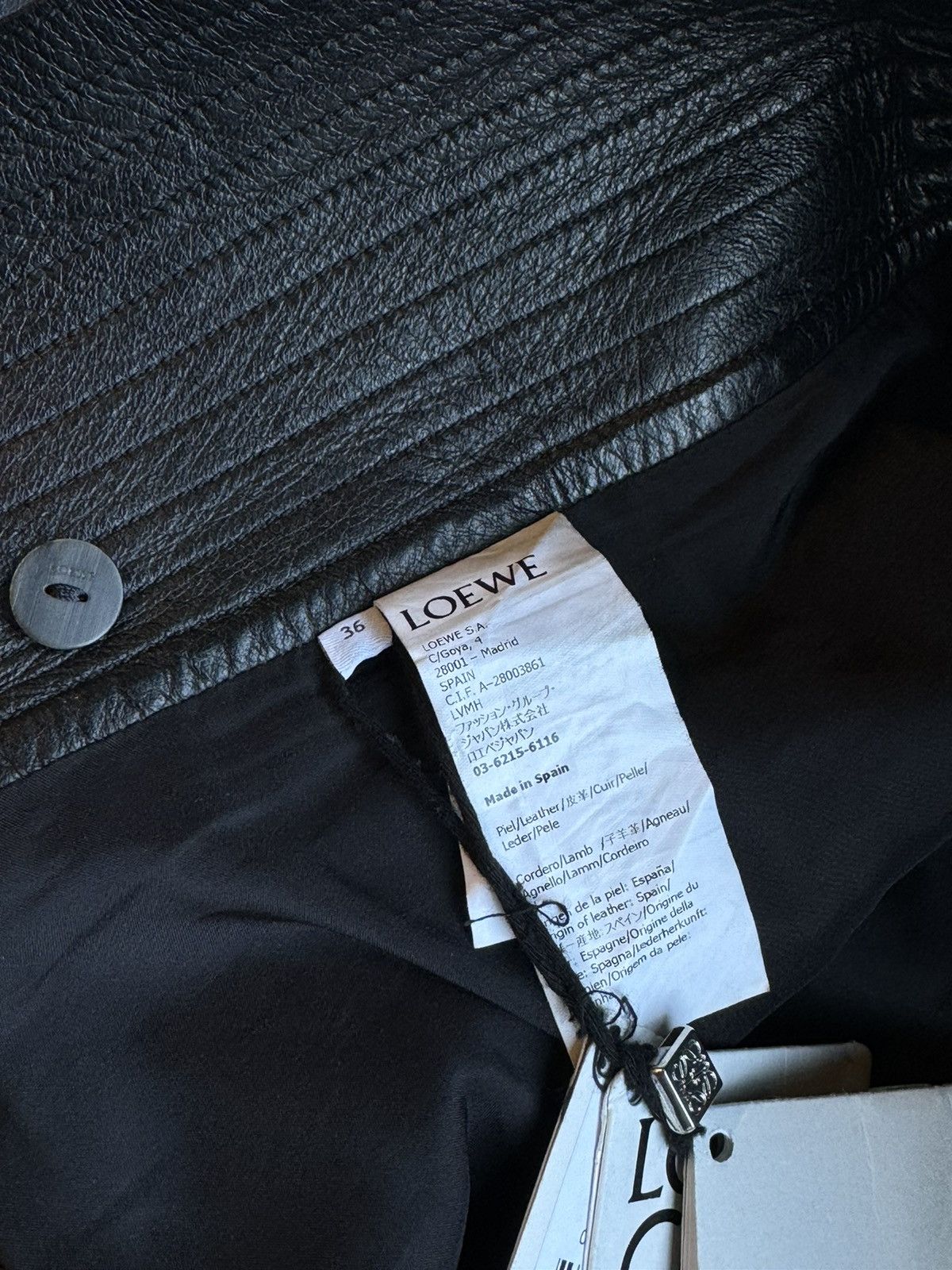 Loewe Loewe Black Lamb Skin Leather Pants New - 36 Size US 32 / EU 48 - 11 Thumbnail