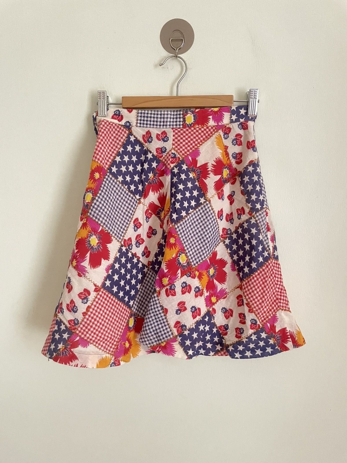 Hysteric Glamour 90s Hysteric Glamour Patches Cotton Colourful Skirt Size 24" / US 00 / IT 34 - 2 Thumbnail