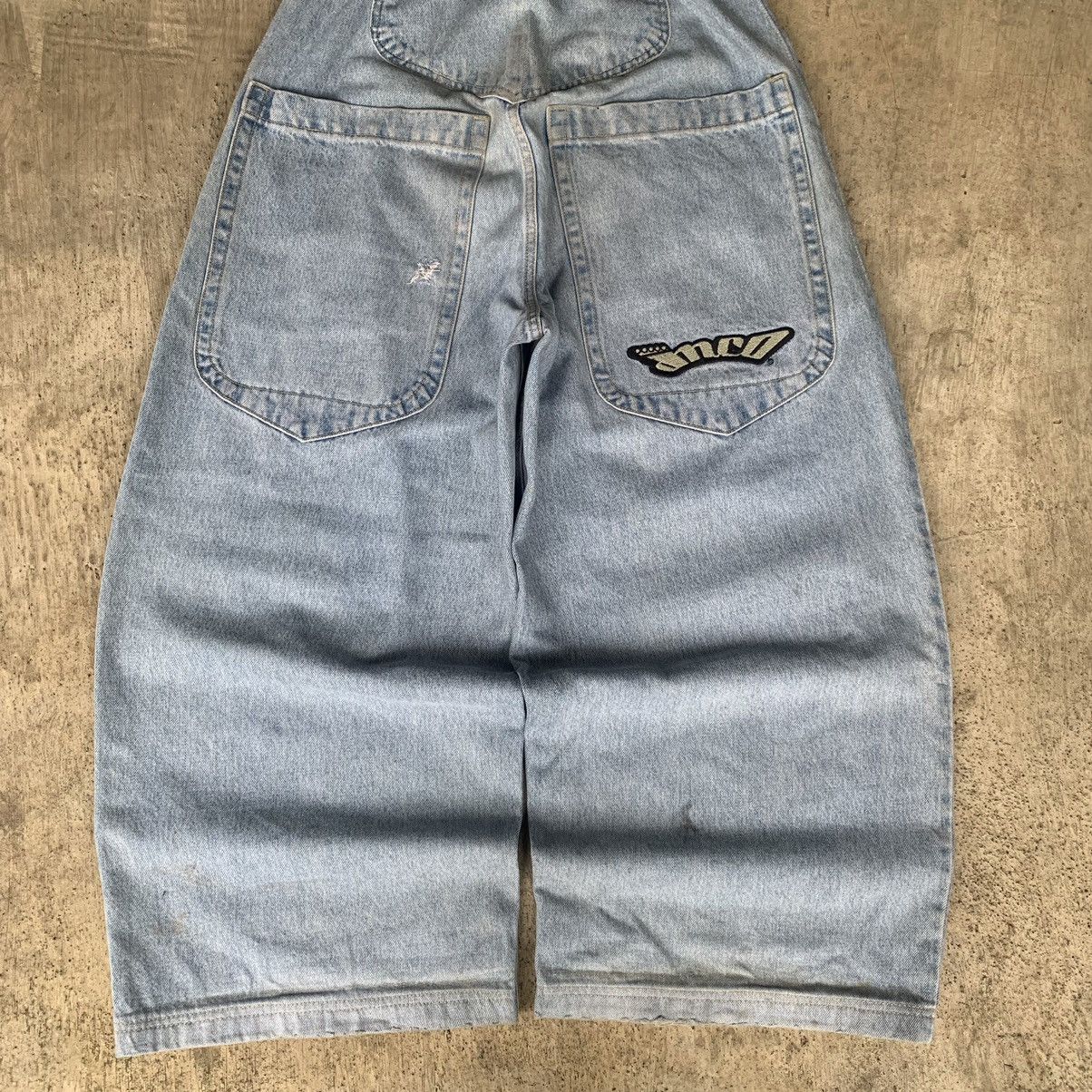 JNCO JNCO Low Down embroidery logo. big pocket Baggy denim Pants Size US 30 / EU 46 - 9 Thumbnail