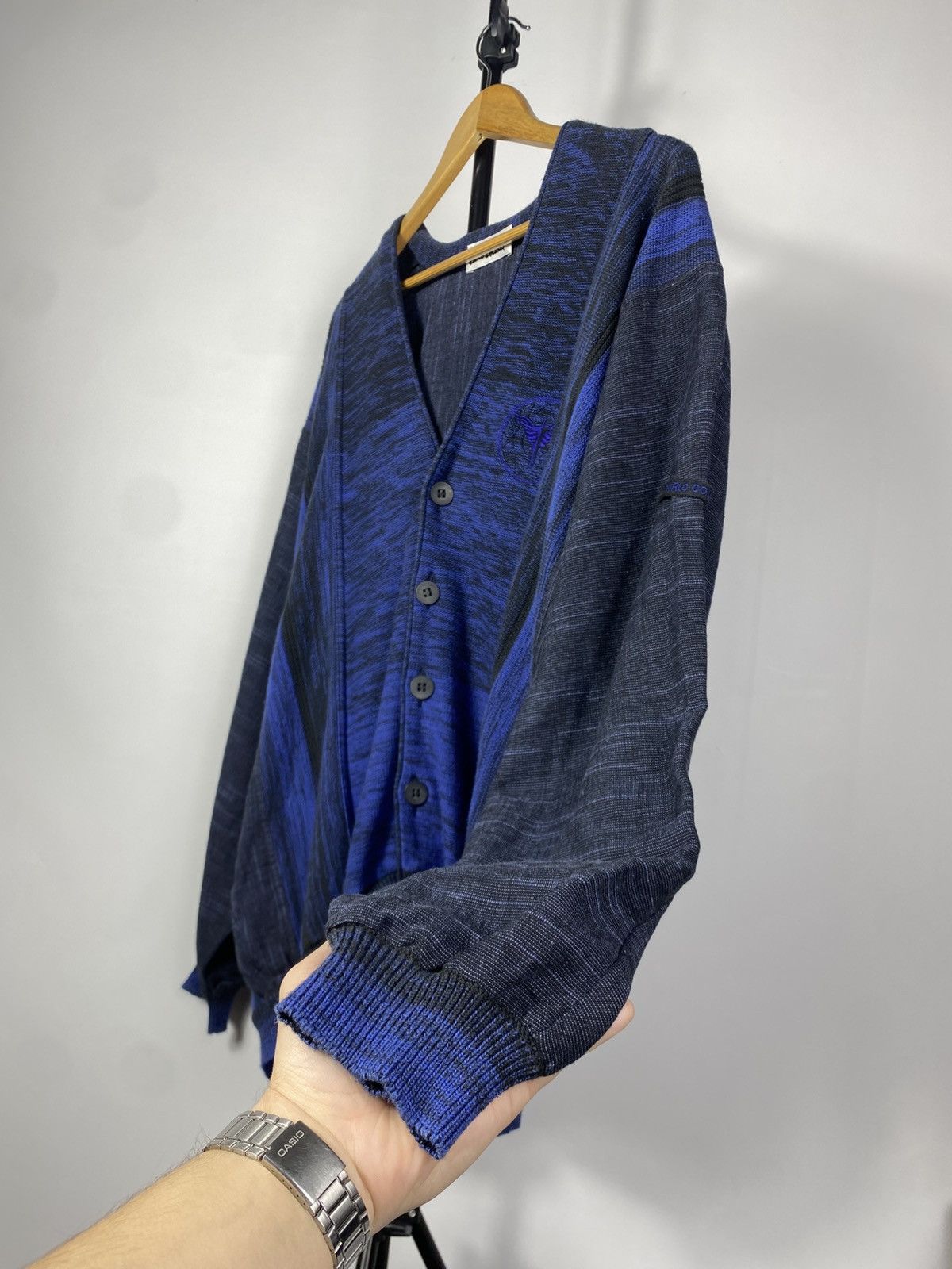 Carlo Colucci × Designer Vintage Carlo Colucci cardigan cotton knitted sweatshirt Size US L / EU 52-54 / 3 - 5 Thumbnail