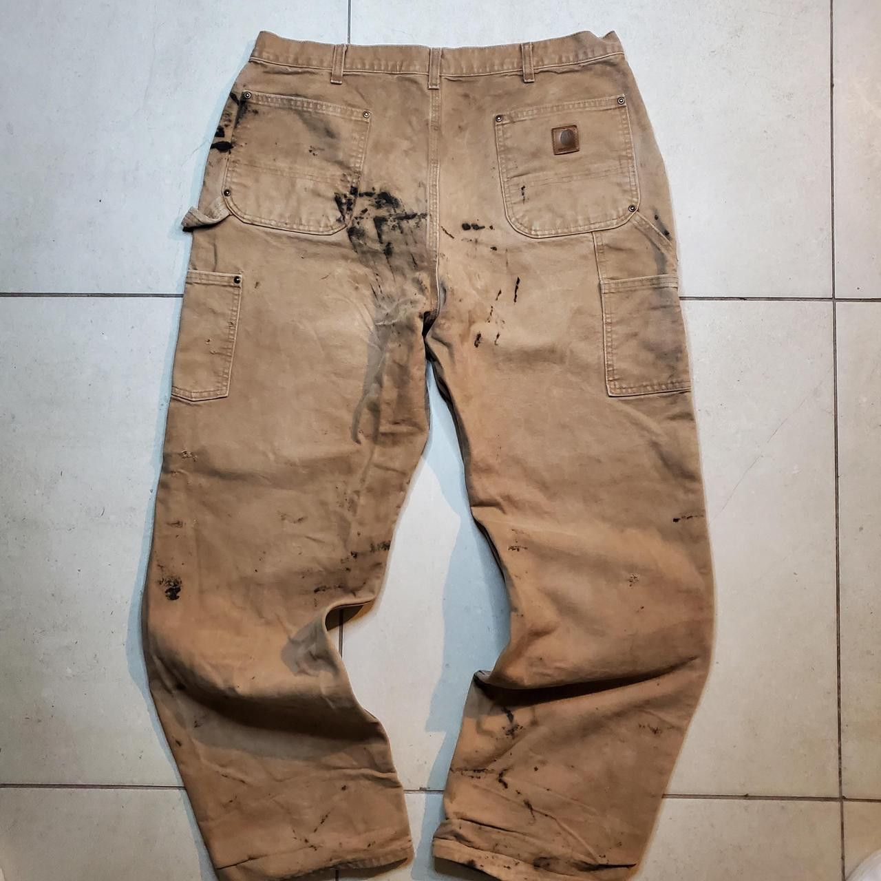 Carhartt Vintage Carhartt thrashed double knee pants Size US 38 / EU 54 - 3 Thumbnail