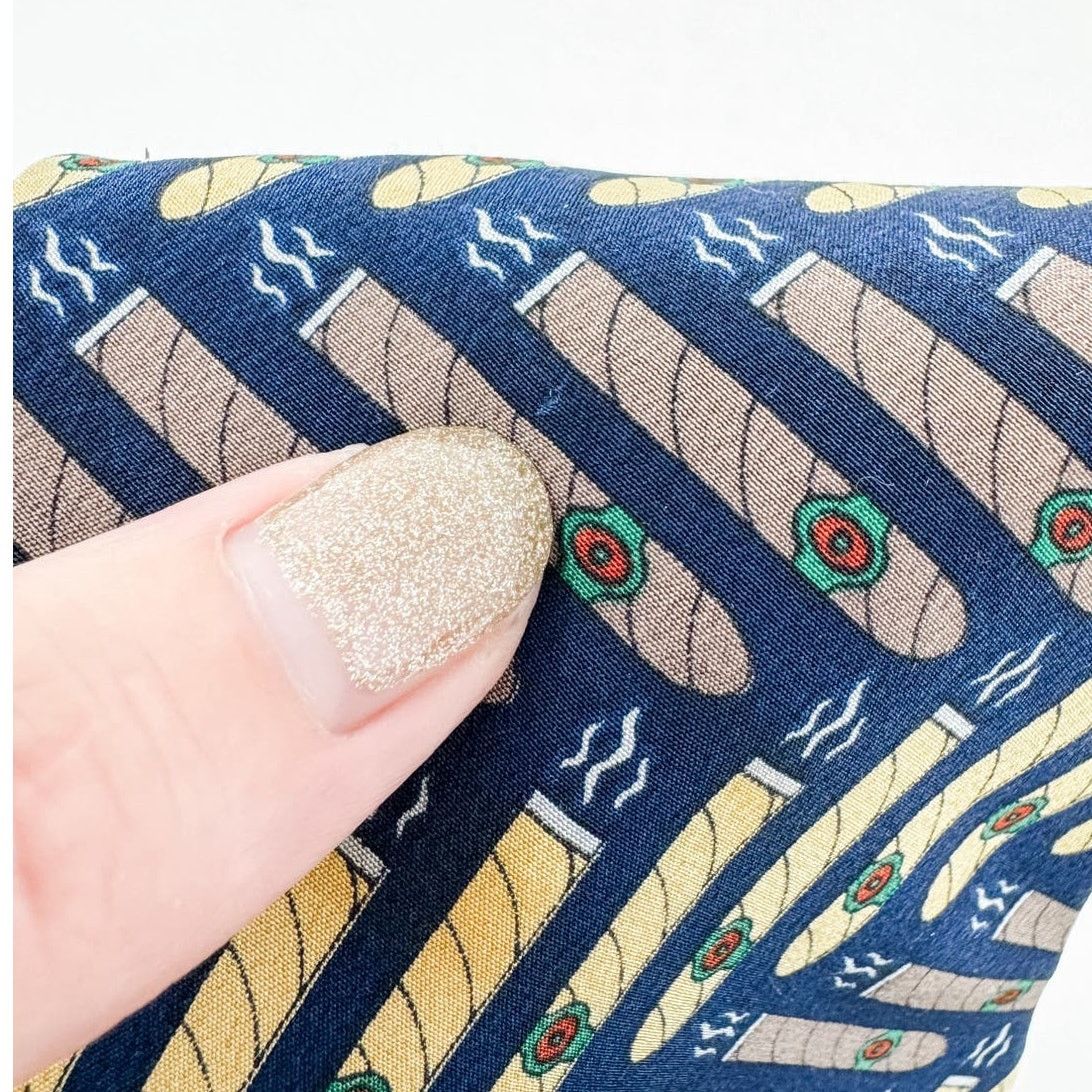 Vicky Davis × Vintage Vicky Davis "Light Up" cigar vintage 100% silk tie 4" w Size ONE SIZE - 4 Thumbnail