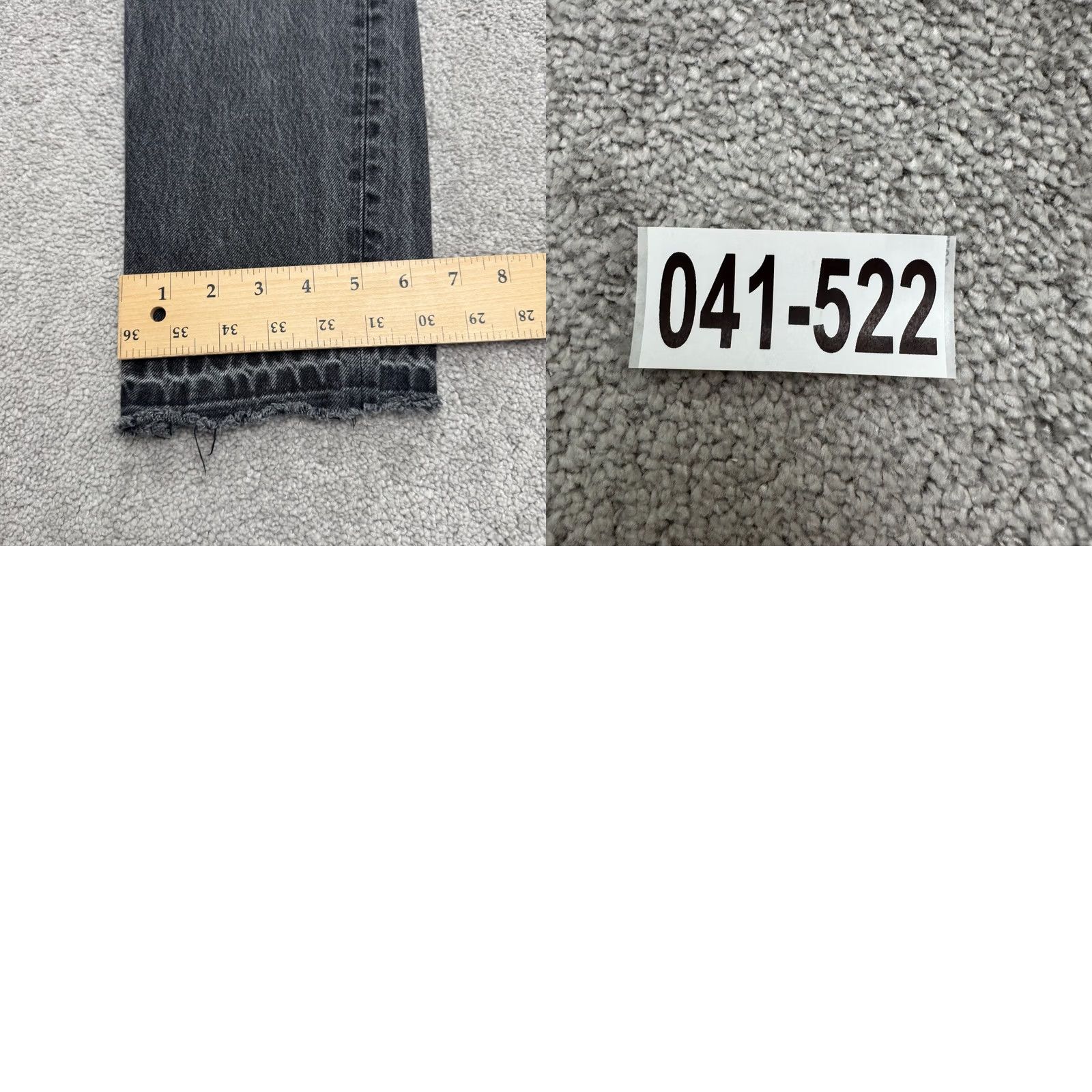 Levi's Everlane The Cheeky Cropped Denim Jeans Womens 26 Black Button Fly Cotton Regular Size Type Jeans Size 26" / US 2 / IT 38 - 10 Thumbnail