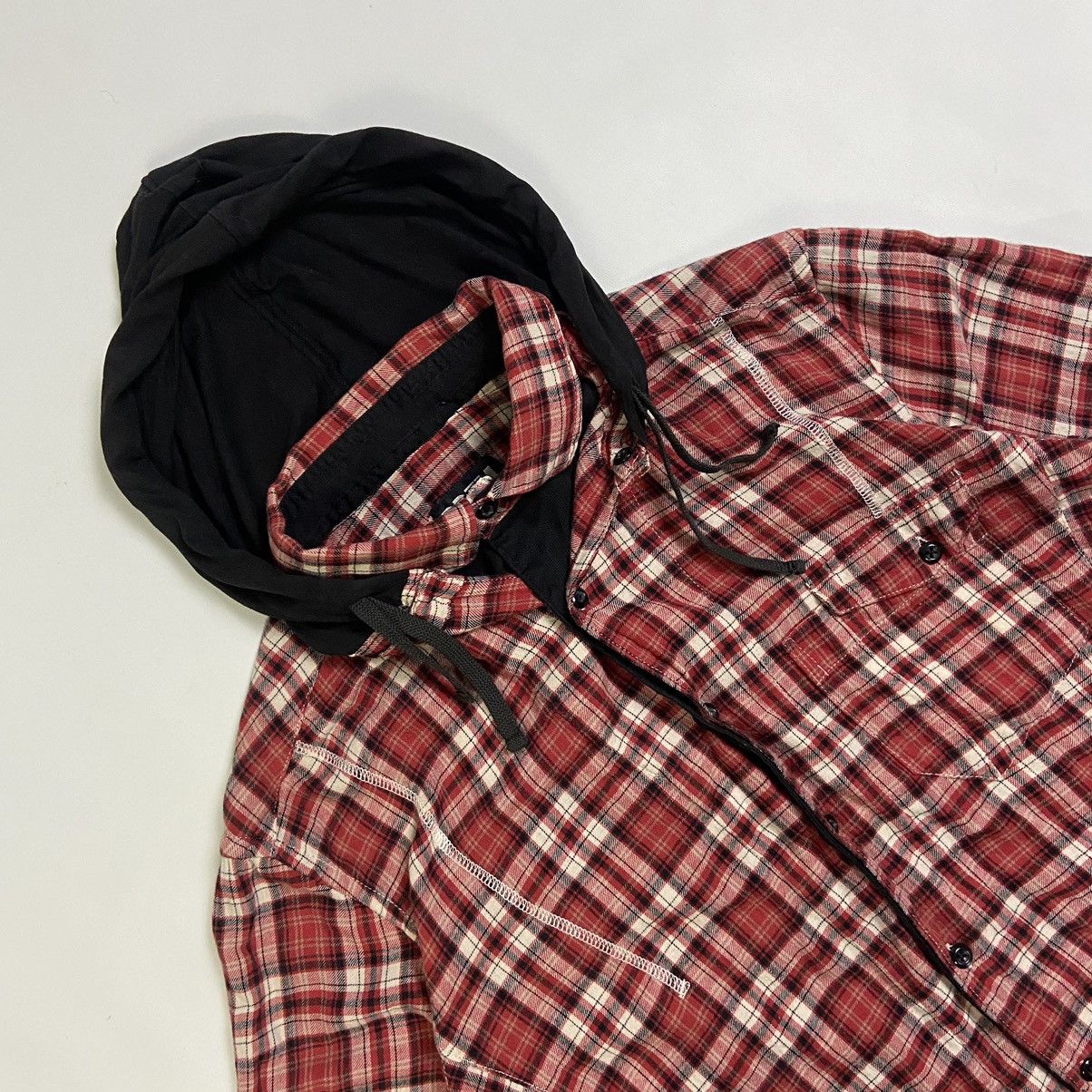 PPFM PPFM Plaid Shirt Hoodie Hybrid Flannel Size US M / EU 48-50 / 2 - 2 Thumbnail