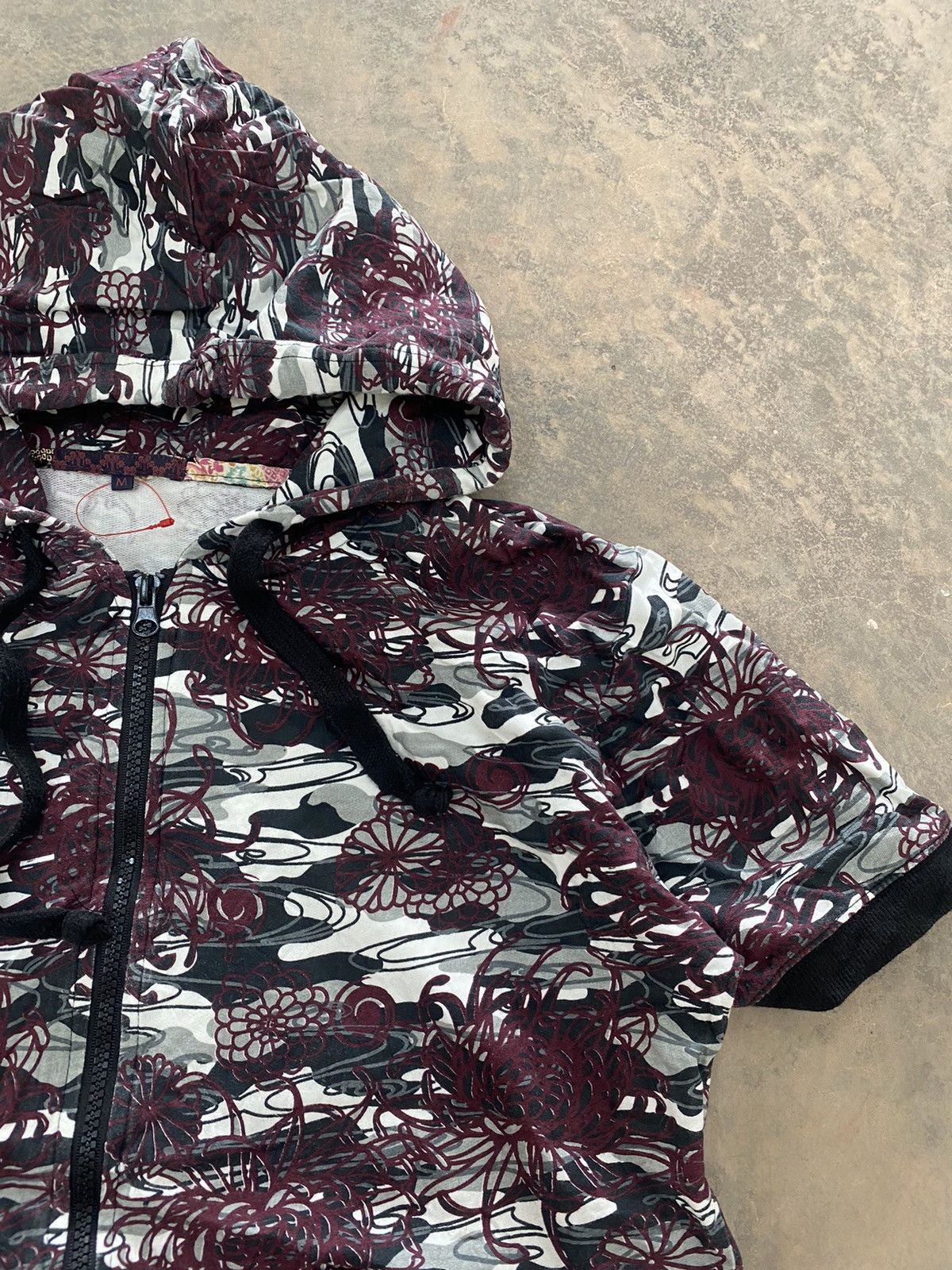 Japanese Brand JAPAN KOI MOTIVE HOODED ZIPPER SWEATER 90s Size US S / EU 44-46 / 1 - 4 Thumbnail