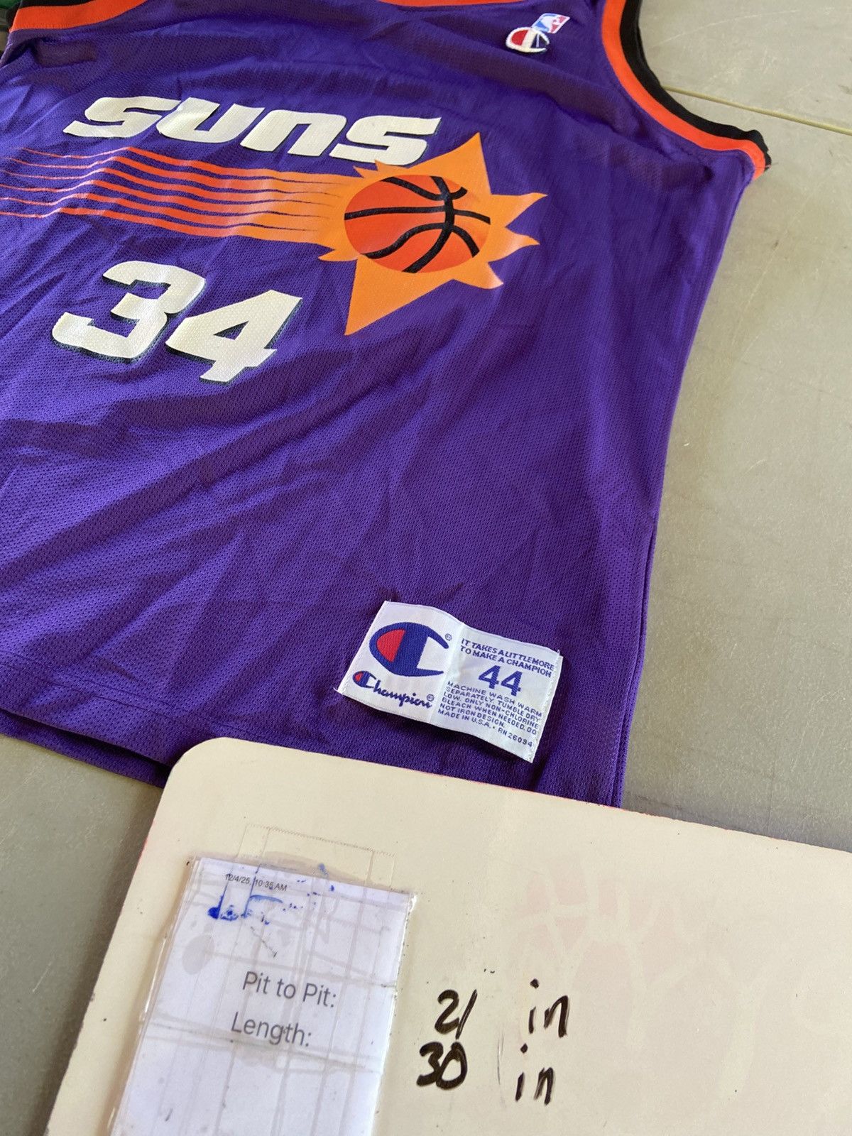 Champion Vintage Phoenix Suns Charles Barkley Jersey Size US L / EU 52-54 / 3 - 4 Thumbnail