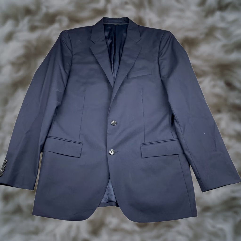 J.Crew J.CREW x Loro Piana Men’s Ludlow Blazer Navy 100% Wool Slim Fit 2-Button Long Jacket 42L Mens Size 42R - 1 Thumbnail