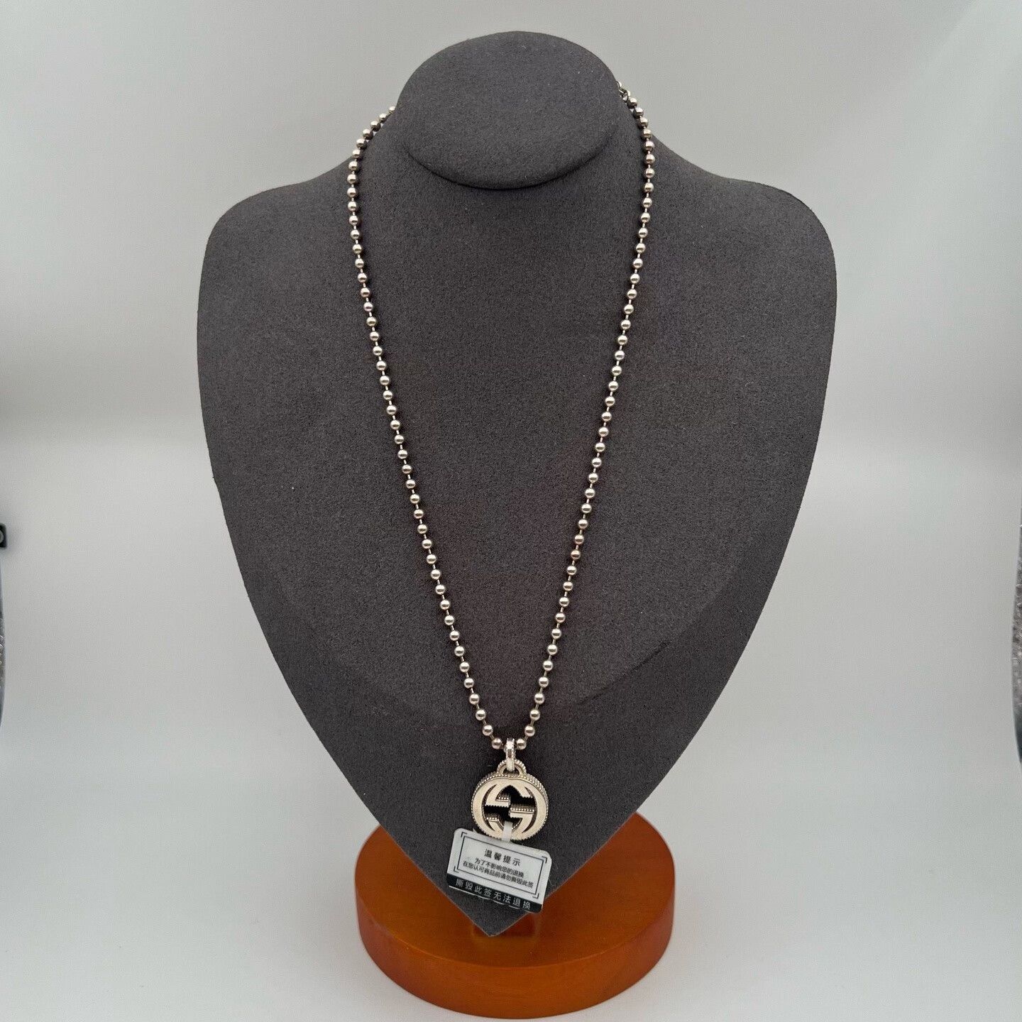 Gucci Gucci Silver Double G Necklace Size ONE SIZE - 1 Thumbnail