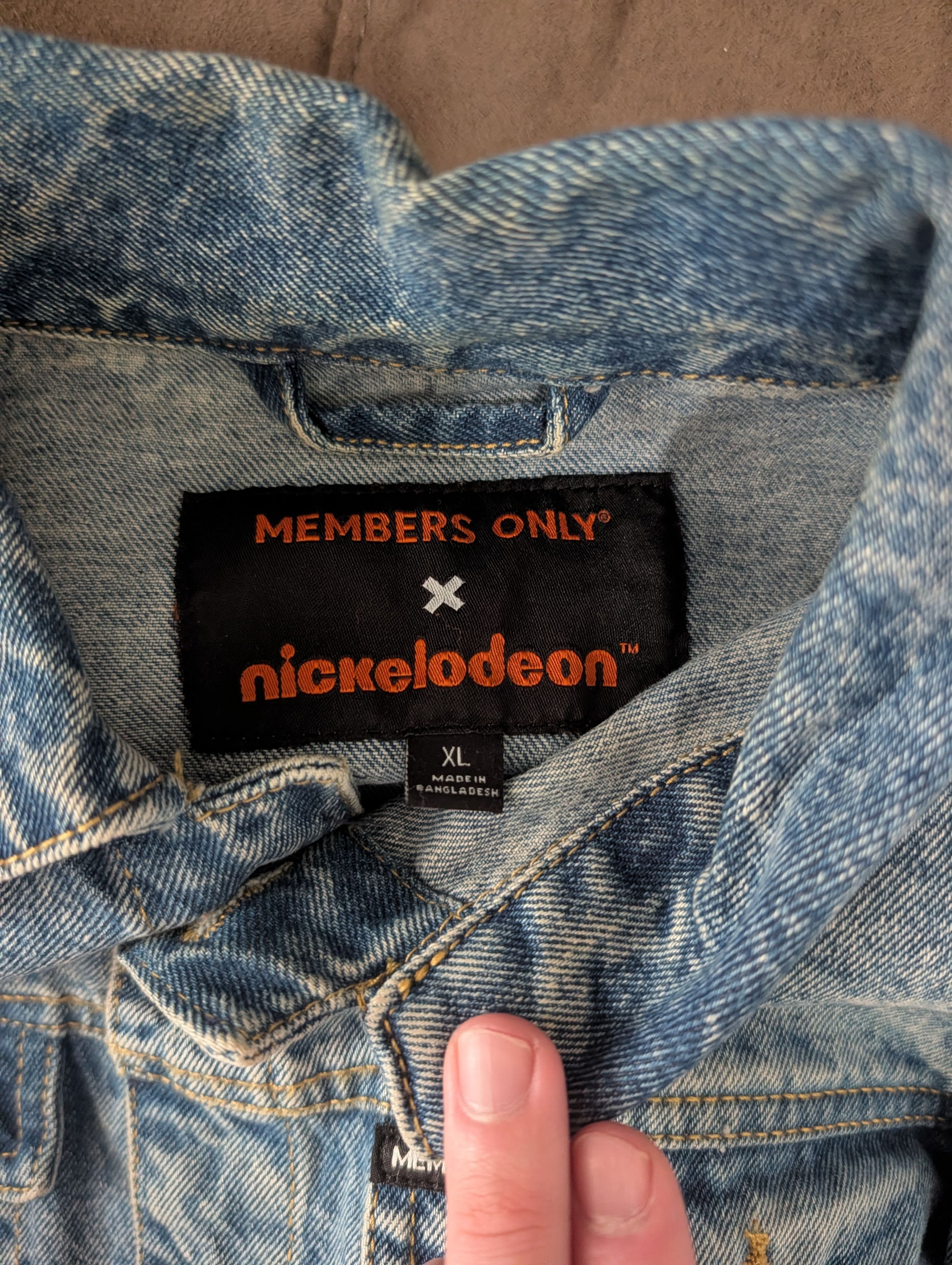 Members Only Members Only x Nickelodeon Denim Jacket Size US XL / EU 56 / 4 - 3 Thumbnail