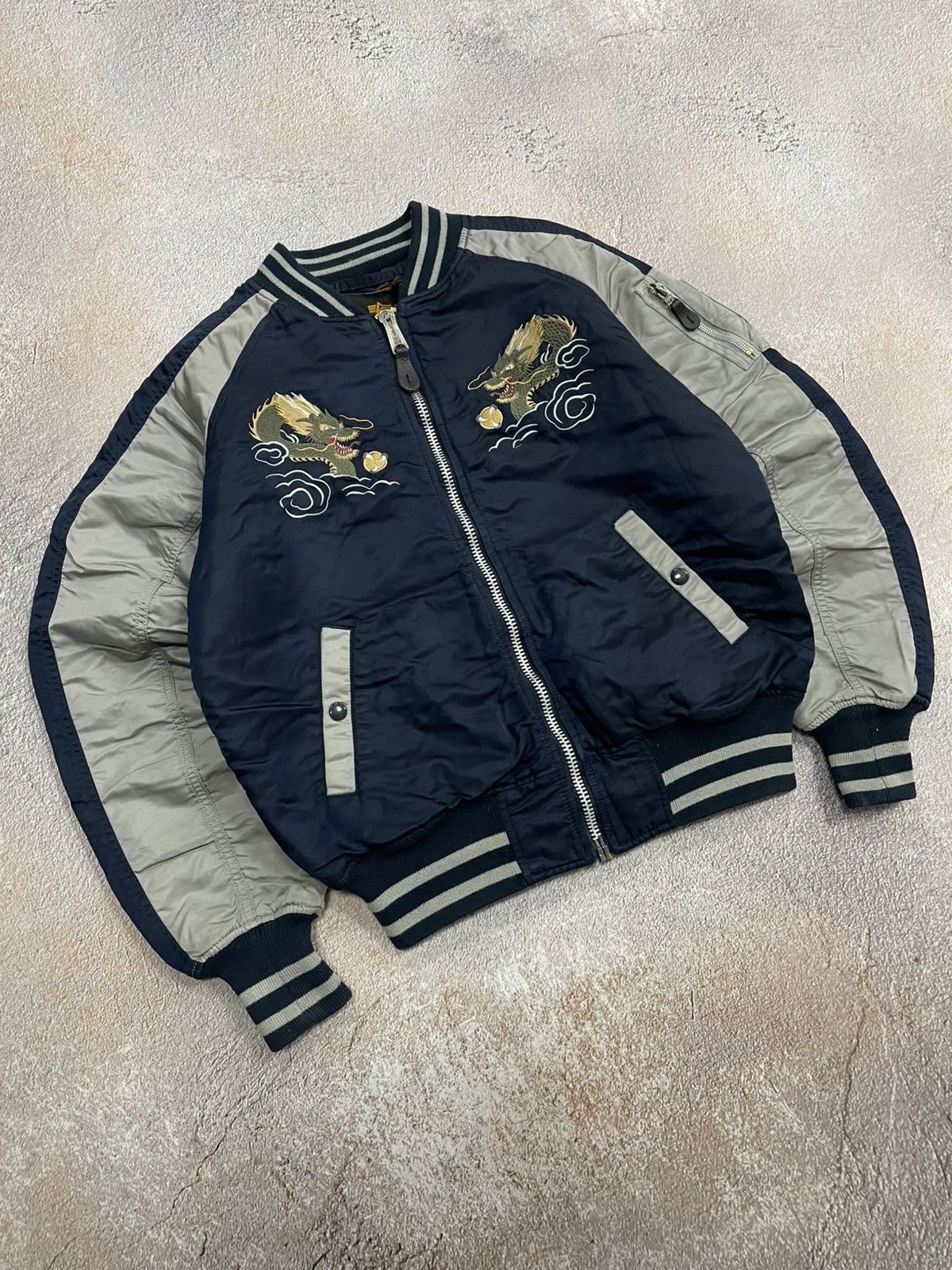 Alpha Industries Alpha Industries Japanese Dragon Bomber Jacket Size US S / EU 44-46 / 1 - 2 Thumbnail