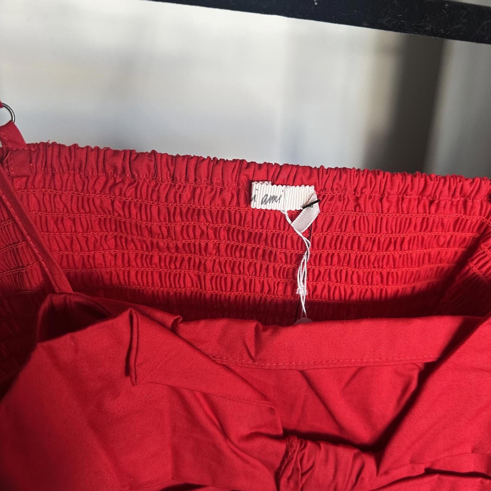 Designer Stylish Red Bow Crop Top - also available in black - xl Size XL / US 12-14 / IT 48-50 - 2 Thumbnail