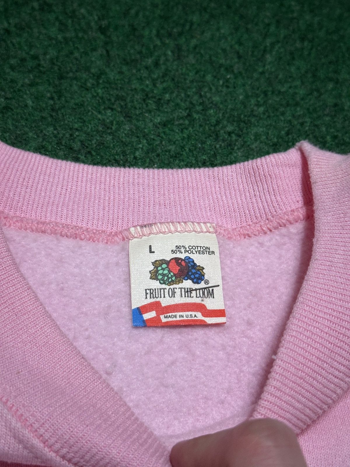 Fruit Of The Loom Schnauzer Vintage Fidos Funwear Lrg Pink Dog Crewneck Size L / US 10 / IT 46 - 4 Thumbnail