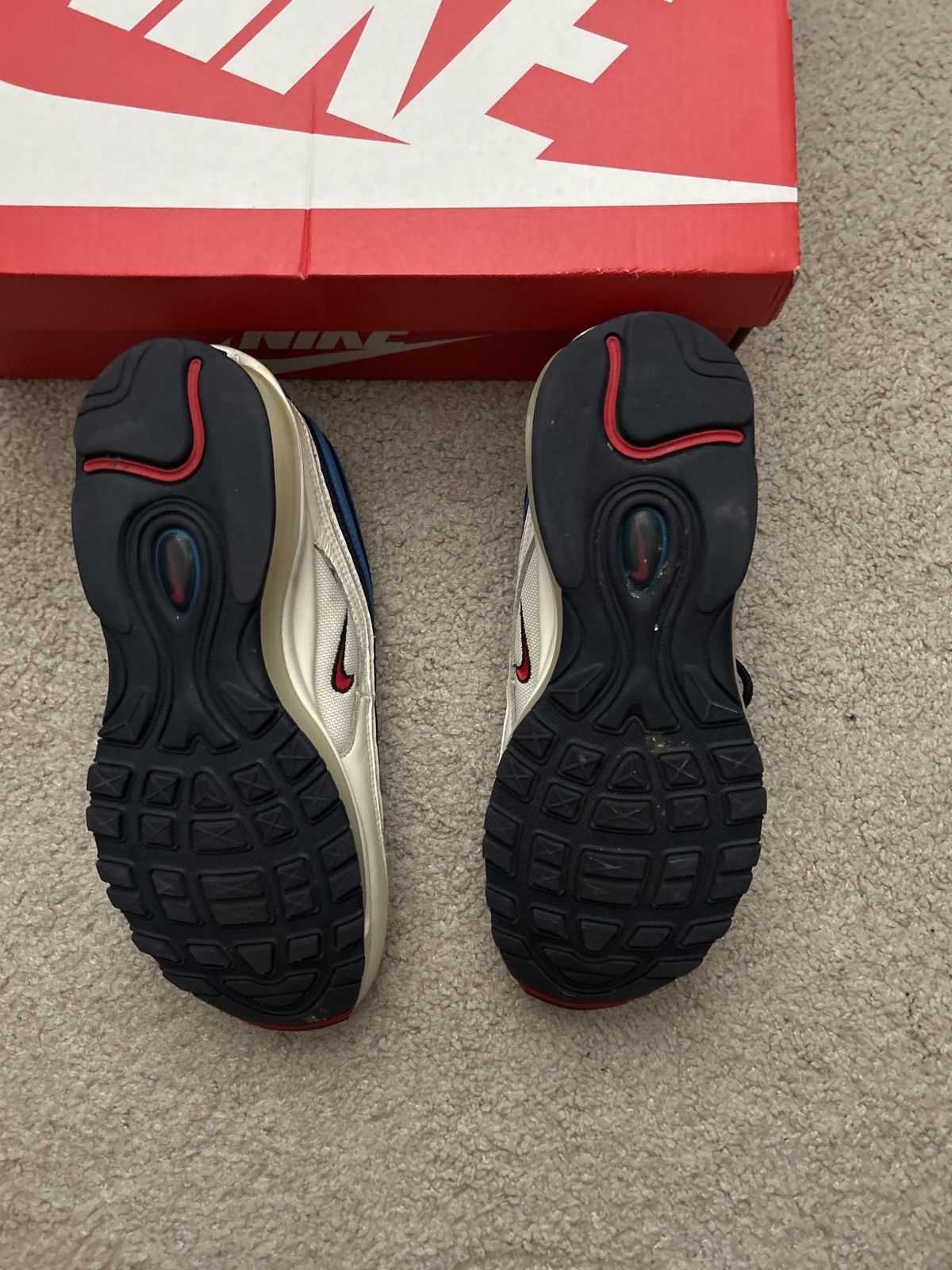 Nike Nike Air Max 97 Pull Tab Obsidian White Size US 8 / EU 41 - 5 Thumbnail