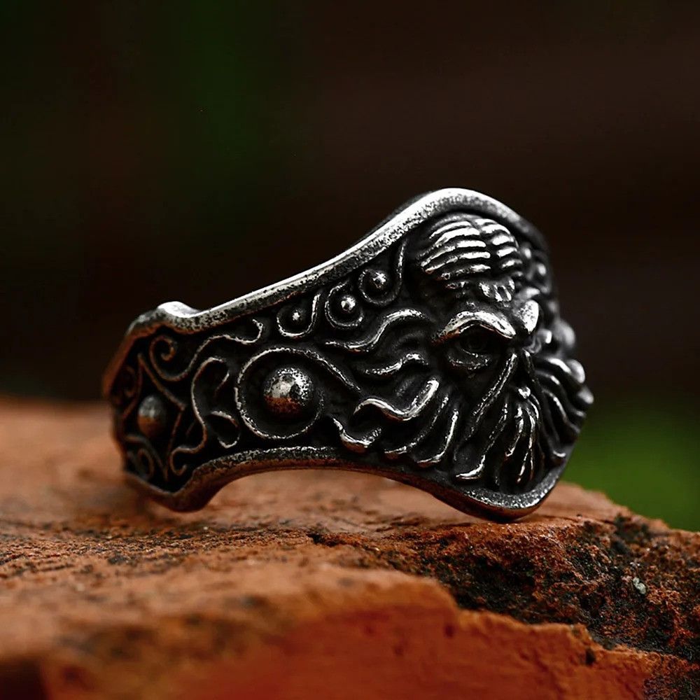 Vintage Skull Octopus Ring Size ONE SIZE - 2 Thumbnail