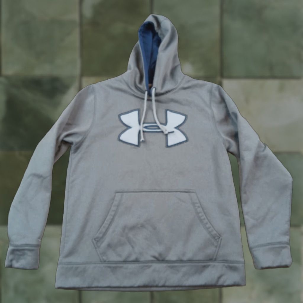 Under Armour Under Armour Mens Gray Long Sleeve Hoodie Medium Pullover Size US M / EU 48-50 / 2 - 1 Thumbnail