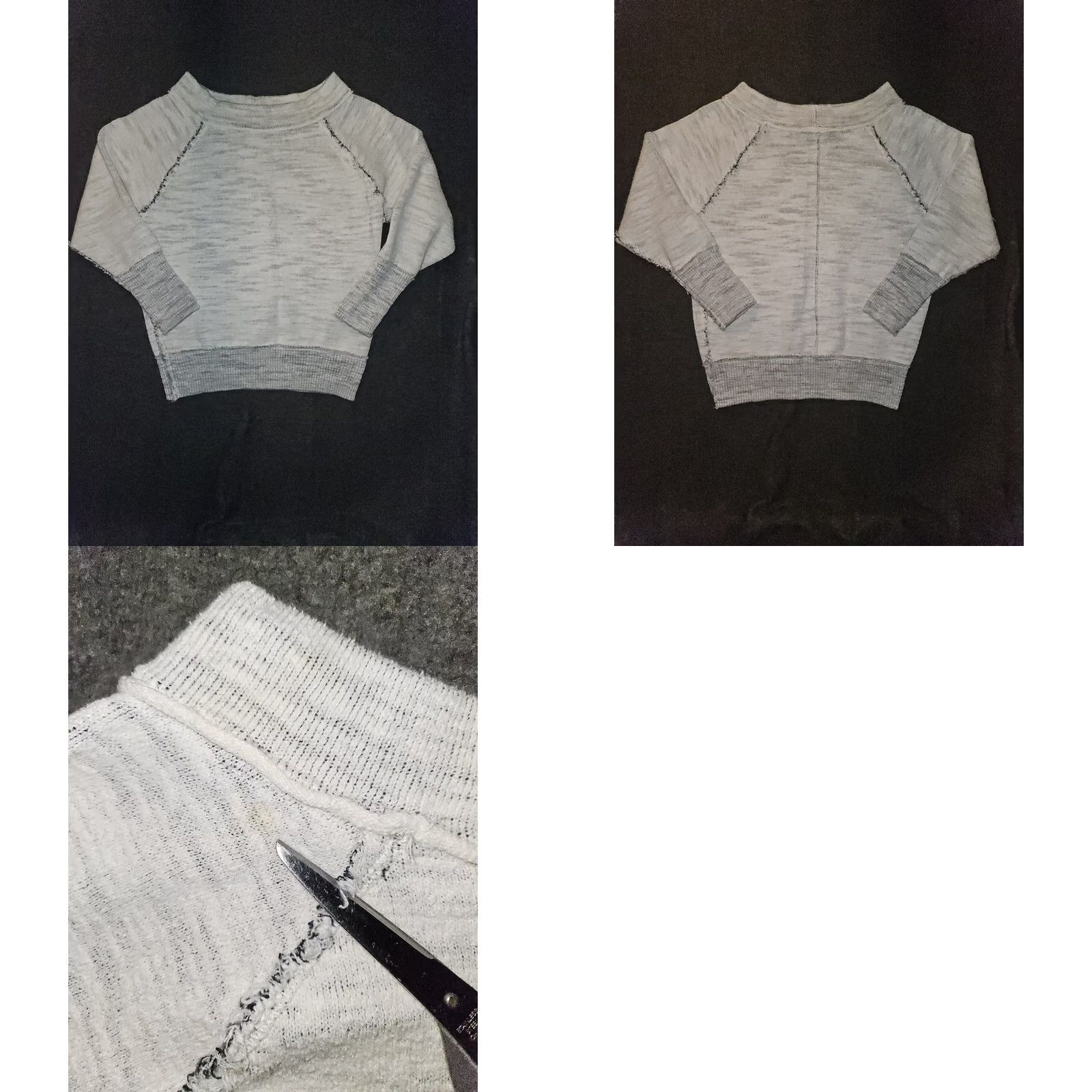 Free People Free People Reversible Sweater Women's L Blue White Casual Preppy Hipster 90s City College Pullover Reversible Mens Womens Girls Boys? Size L / US 10 / IT 46 - 8 Thumbnail