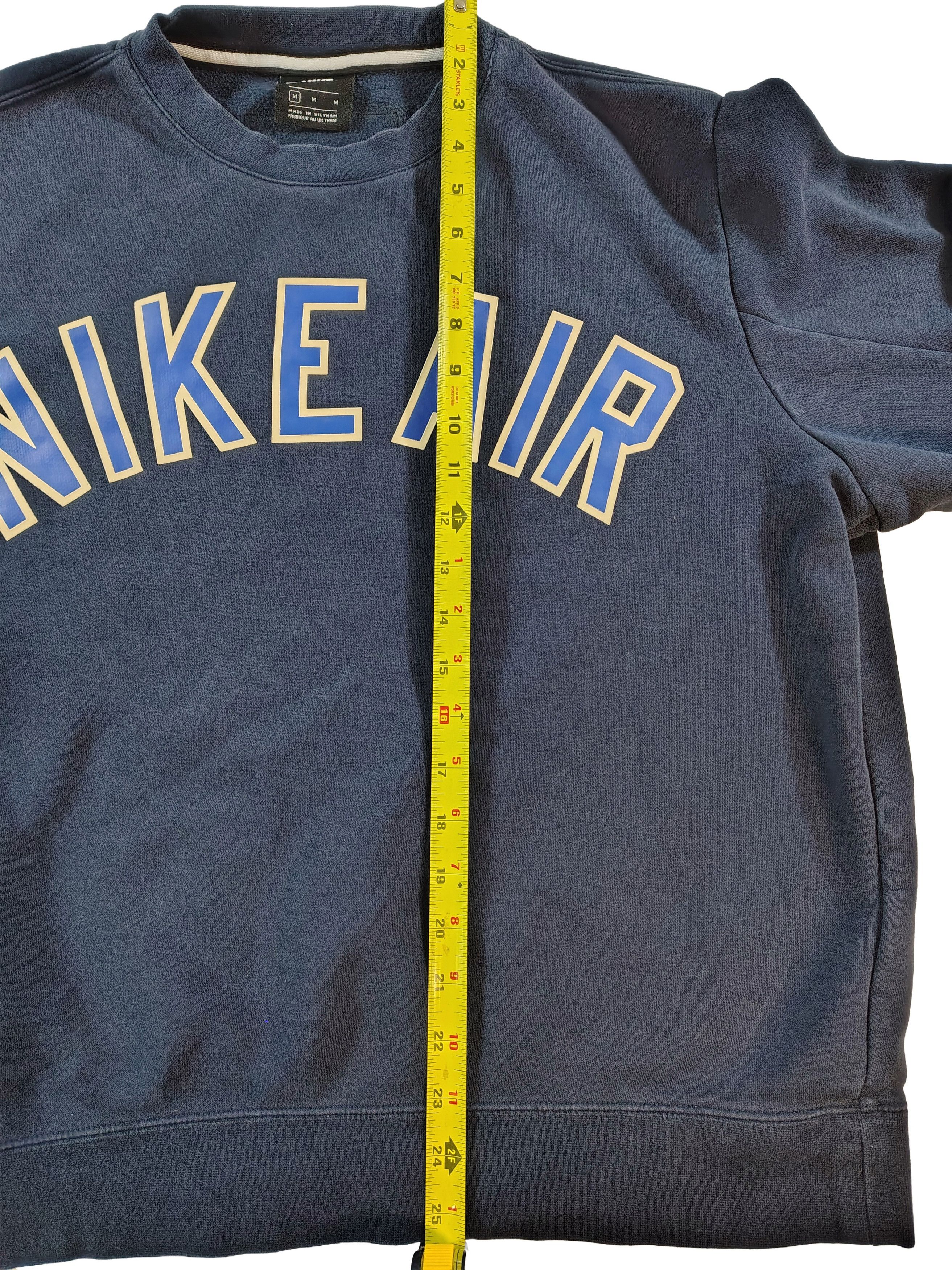 Nike Men's Navy Blue Heavy Cotton Nike Air Graphic Logo Sweater Size US M / EU 48-50 / 2 - 6 Thumbnail