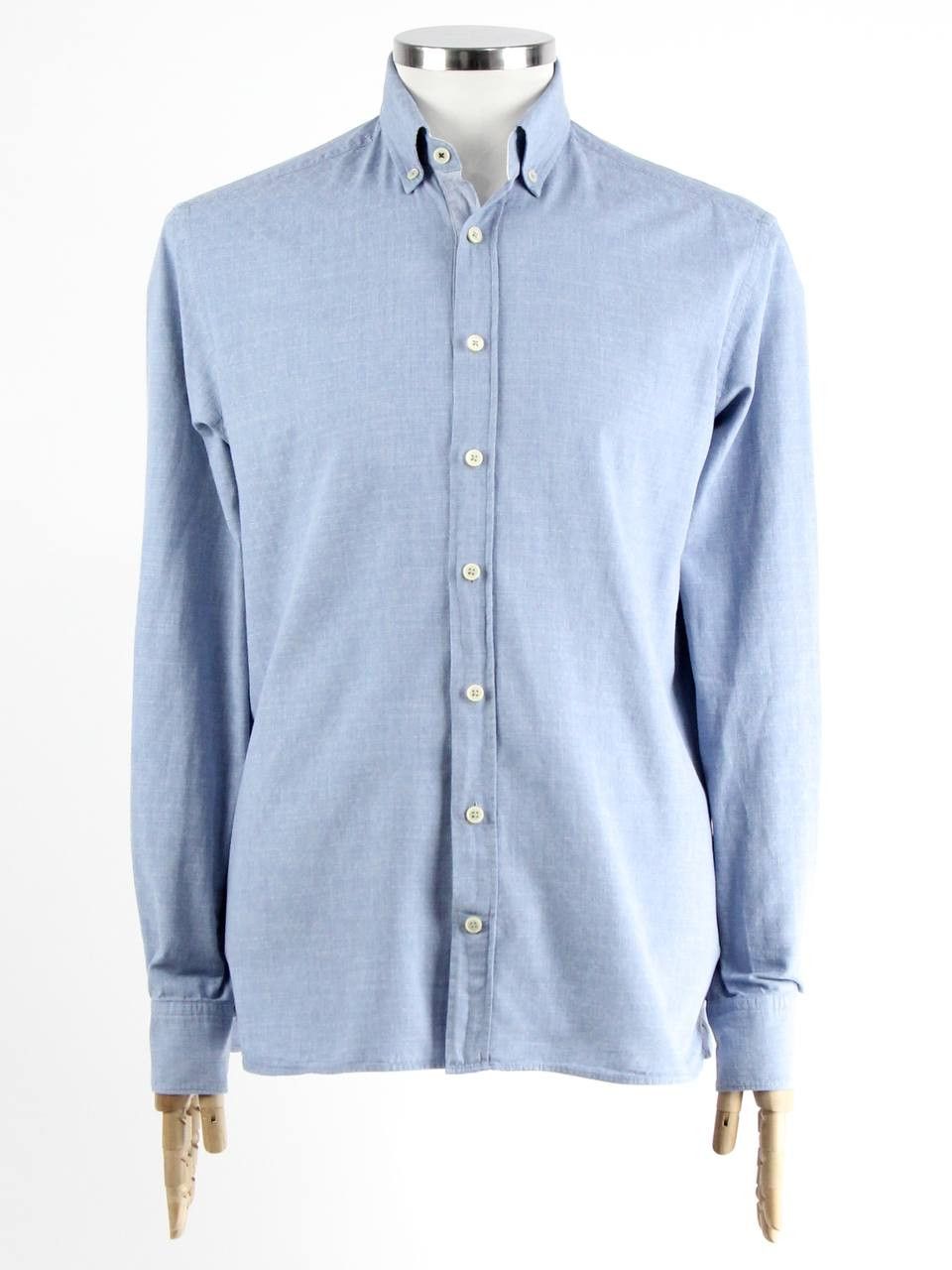 Hackett HACKETT LONDON Slim cotton shirt with elbow inserts Size US L / EU 52-54 / 3 - 1 Thumbnail