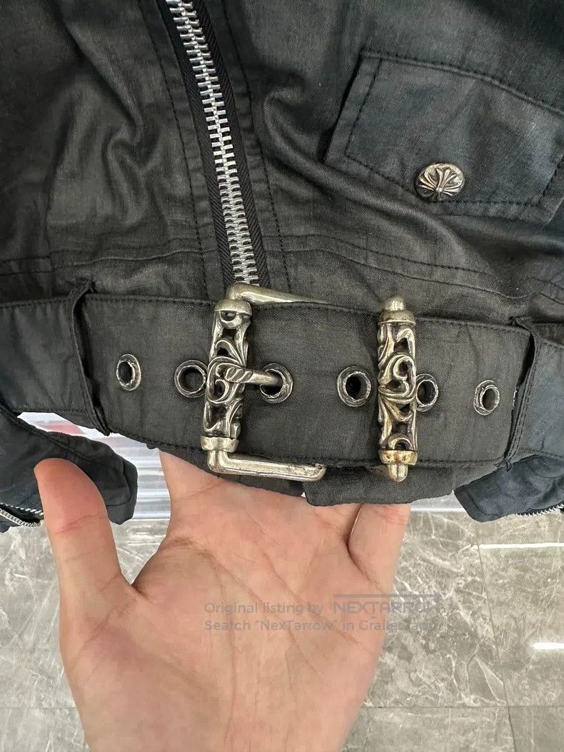 Chrome Hearts CHROME HEARTS Size L Wax cloth motorcycle jacket Size US L / EU 52-54 / 3 - 5 Thumbnail