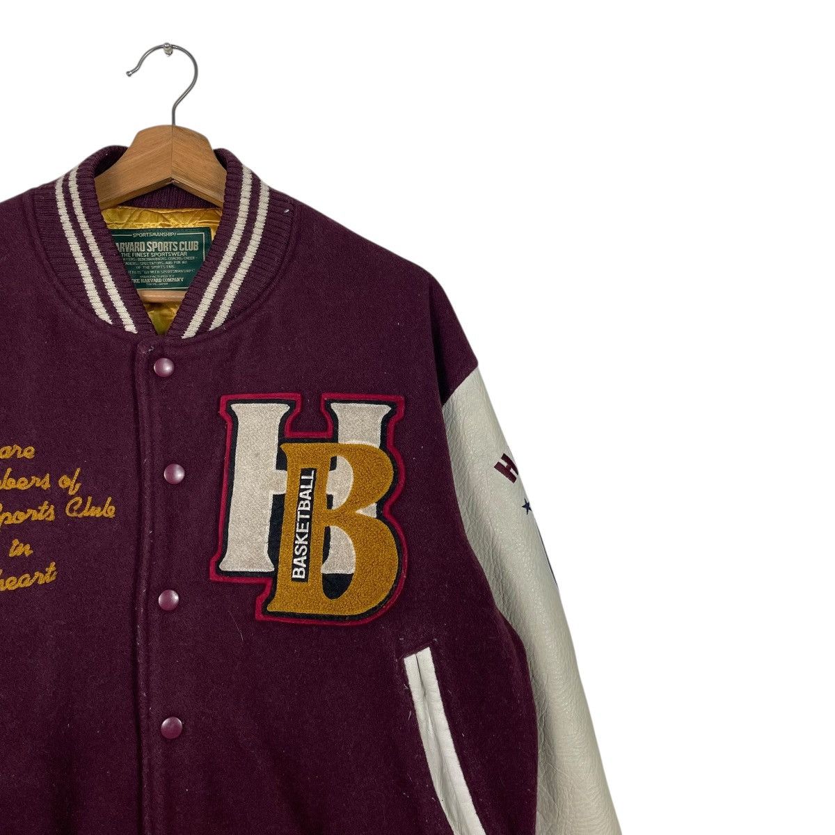 Other Vintage Harvard Sports Club Basketball Varsity Jacket Size US M / EU 48-50 / 2 - 7 Thumbnail