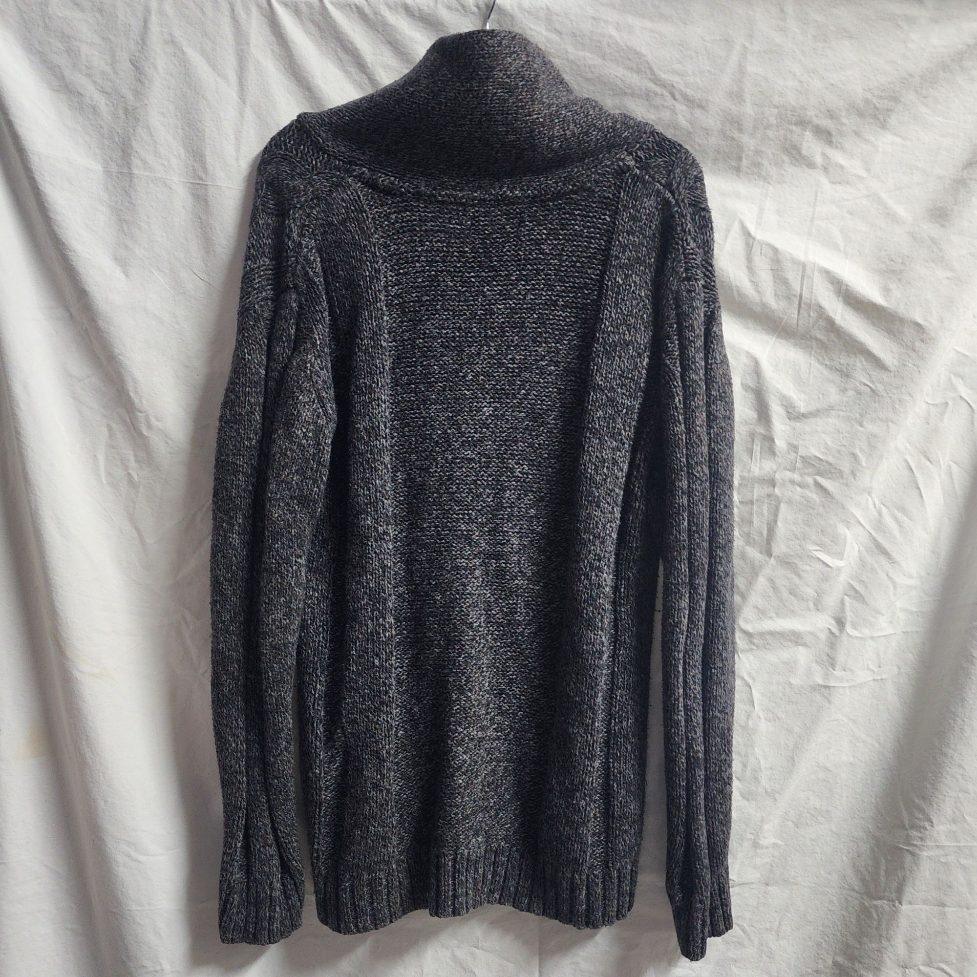 Vintage Mens Y2K Cable Knit Sweater Charcoal Gray Size XL Chunky Pul Size US XL / EU 56 / 4 - 3 Thumbnail