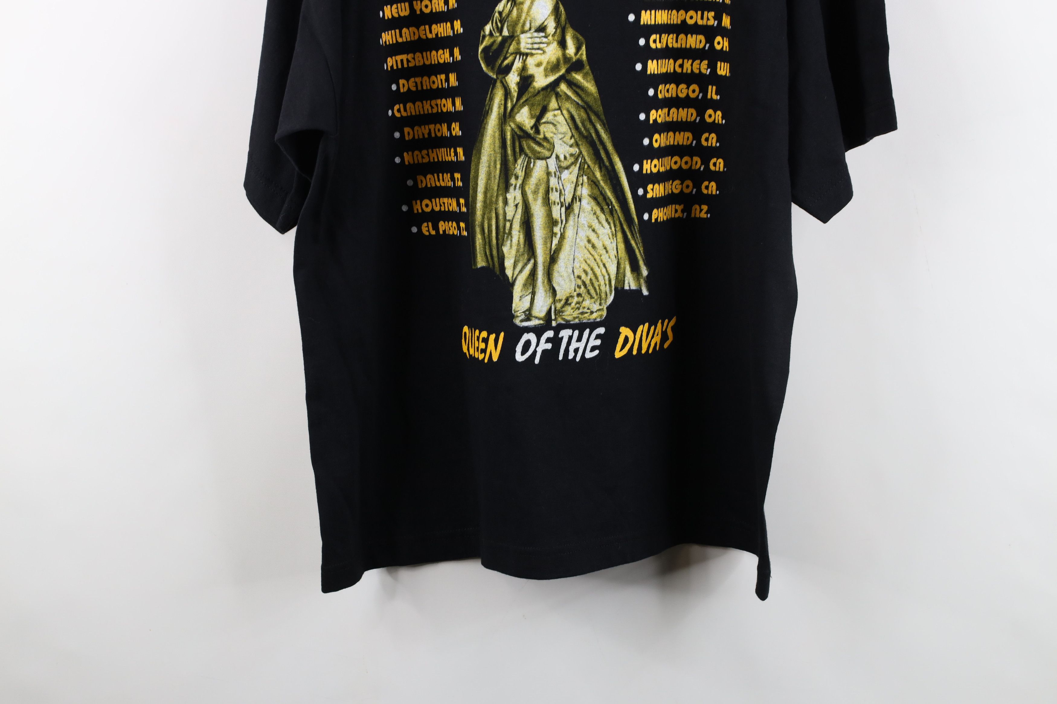 Vintage Vintage 90s Tour Patti La Belle Band T-Shirt Black Cotton Size US XL / EU 56 / 4 - 12 Thumbnail